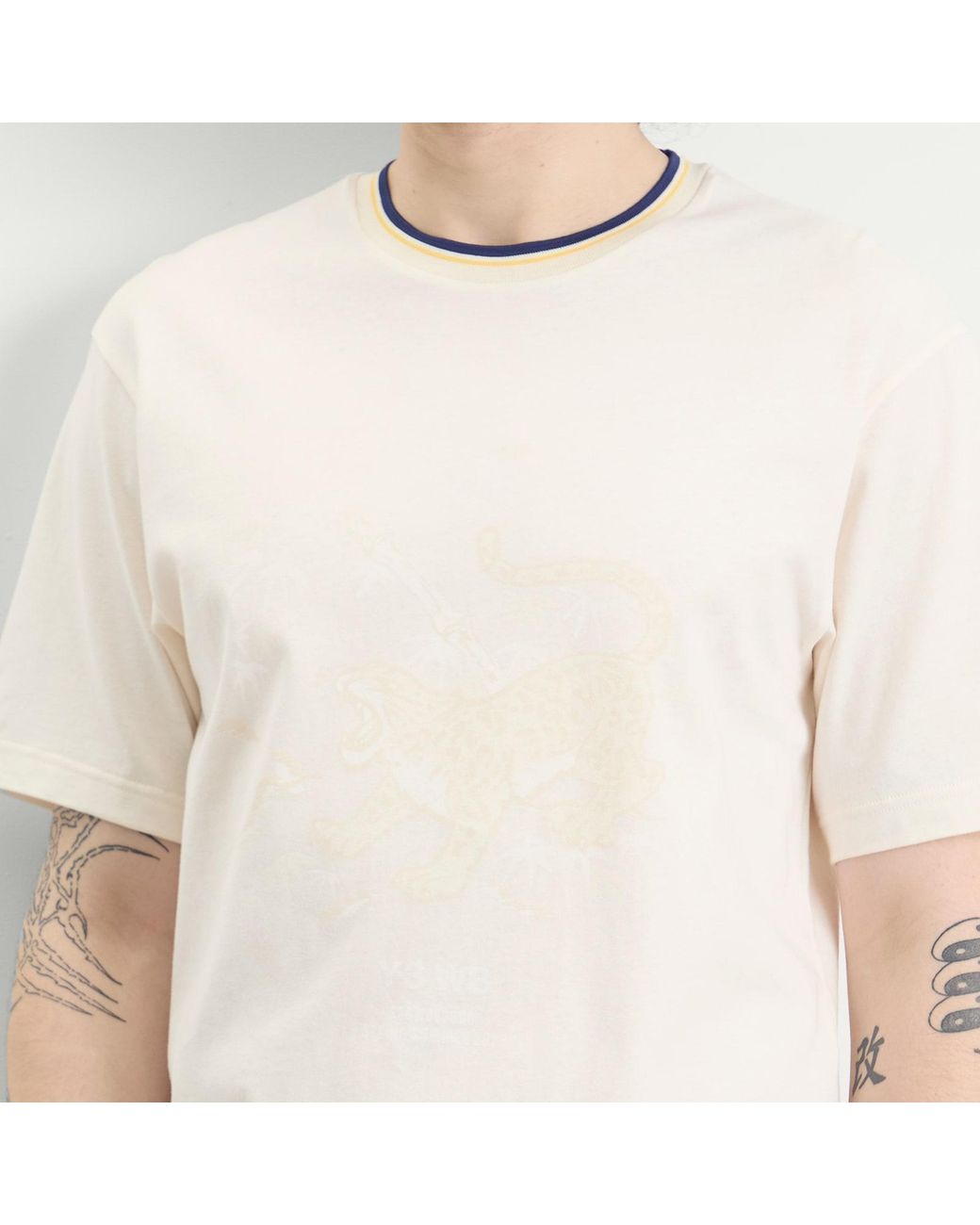 Adidas White Y3 X Wales Bonner Graphic T-Shirt for men