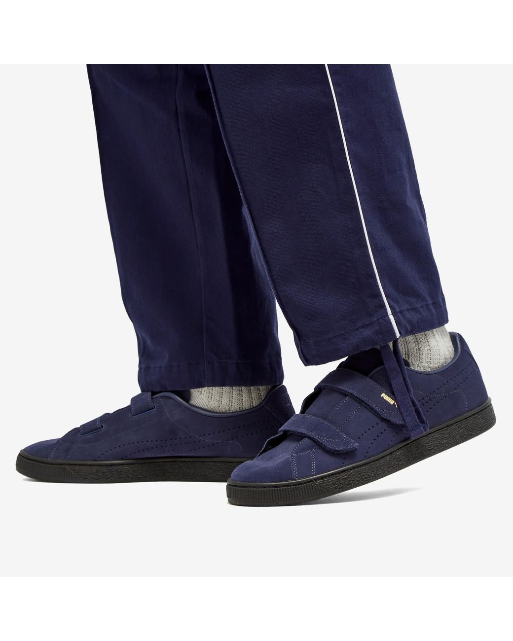 PUMA X Noah Suede Classic Velcro Sneakers in Blue for Men Lyst
