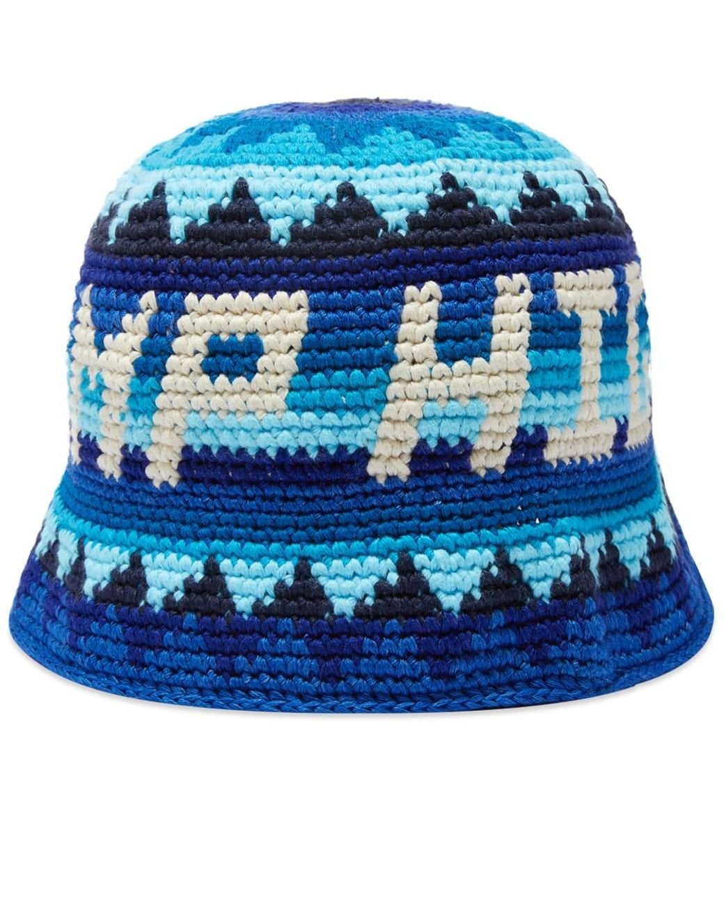 CAMP HIGH Counselor Crochet Bucket Hat in Blue for Men | Lyst
