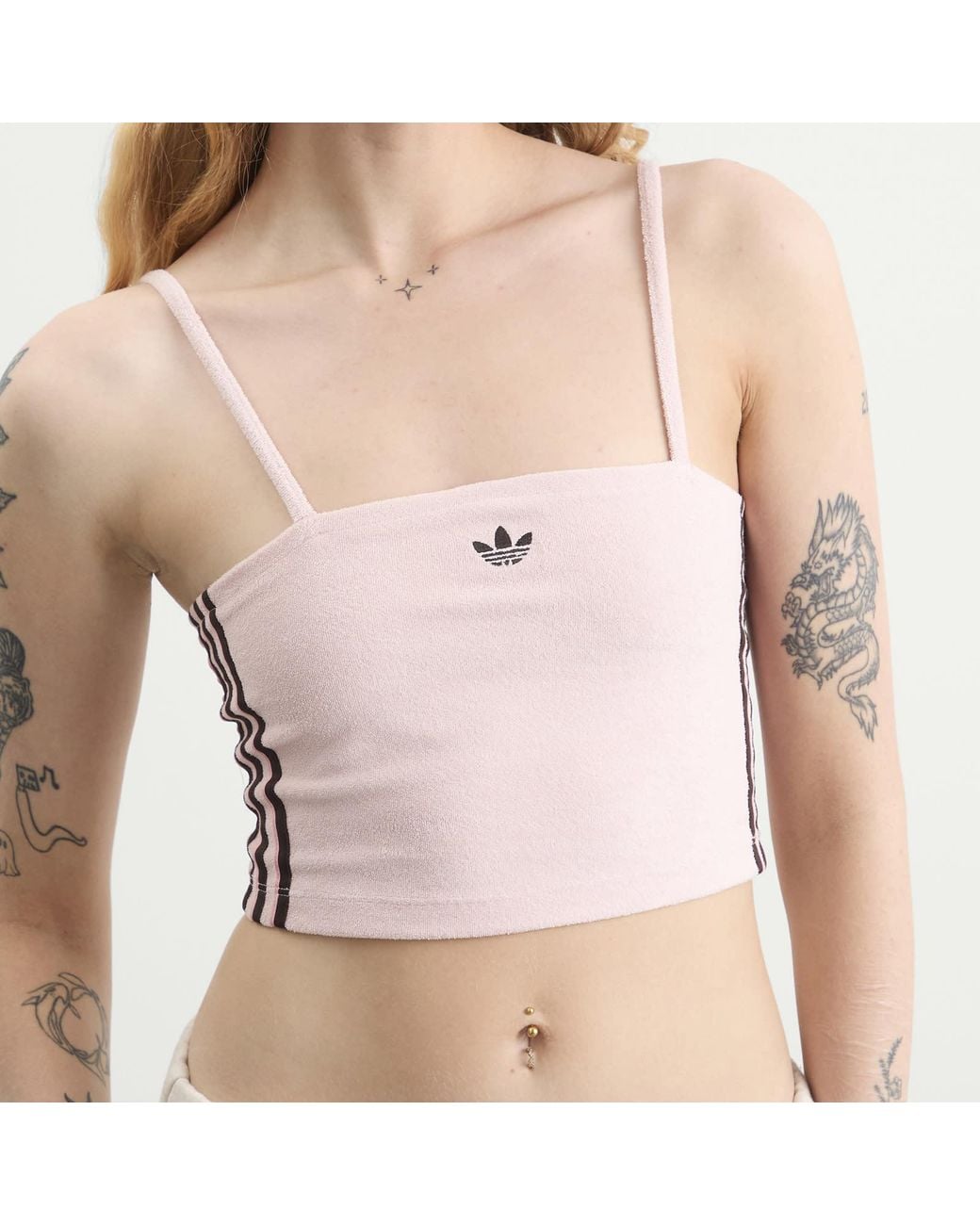 Adidas Pink Terry Towel Tank Top