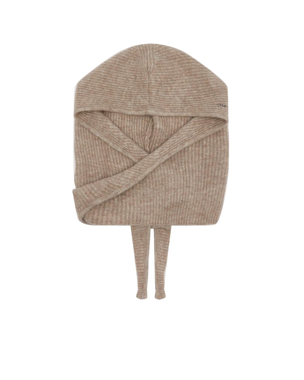 小物 GANNI Soft Wool Accessories Ganni Soft Wool Balaclava in Natural | Lyst