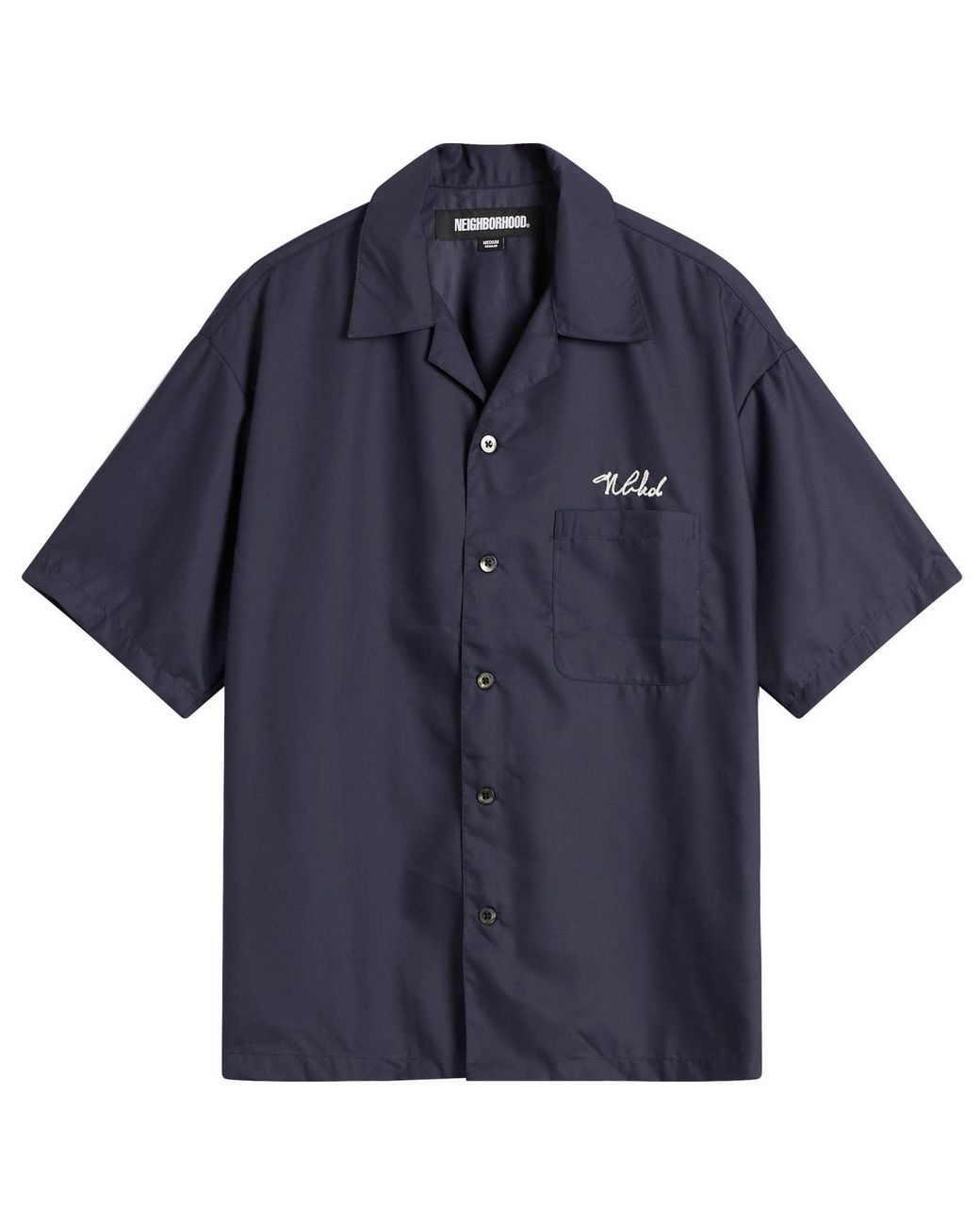 Neighborhood Solid Hawaiian Shirt in Blue for Men | Lyst