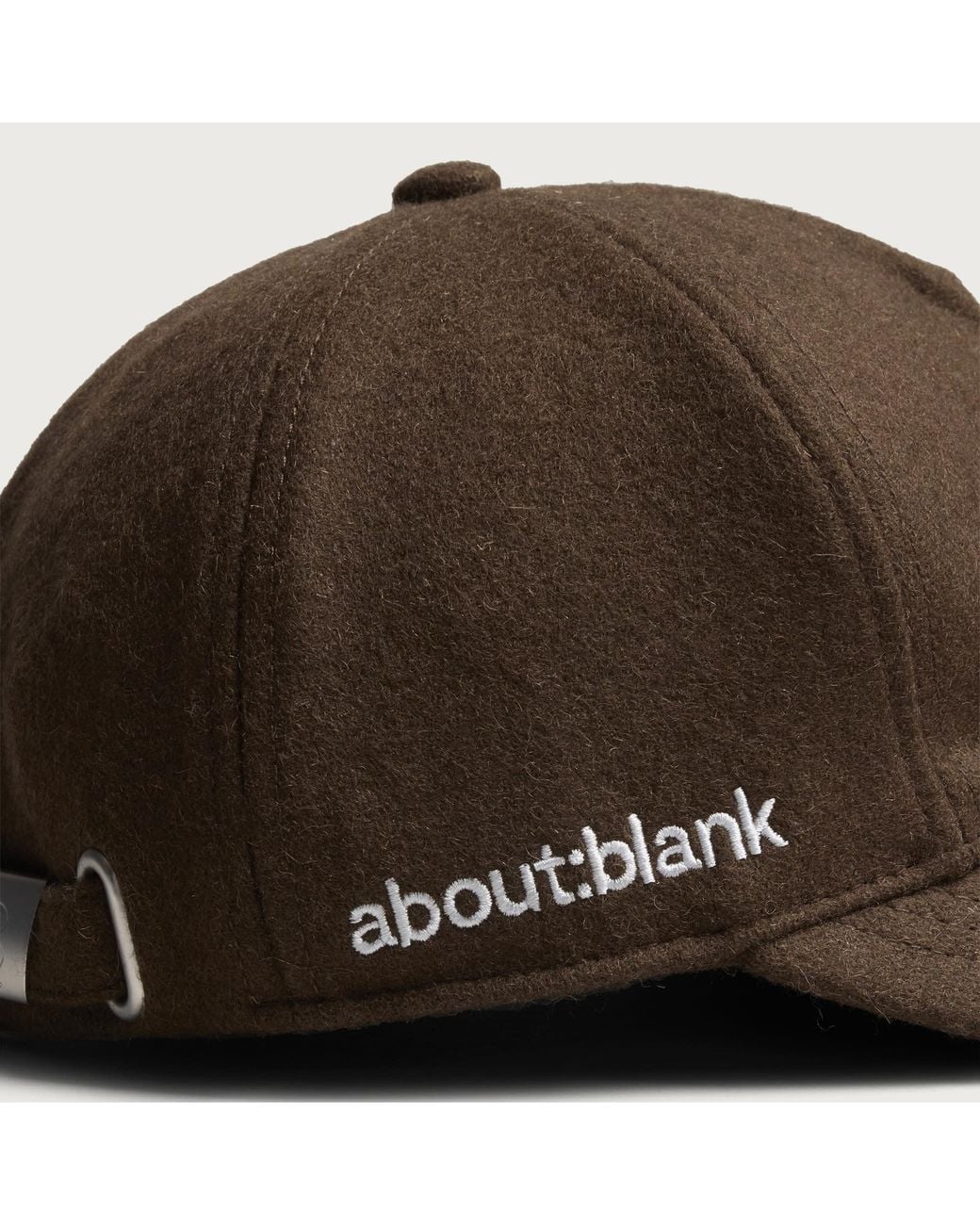 About Blank Brown Monogram Cap for men