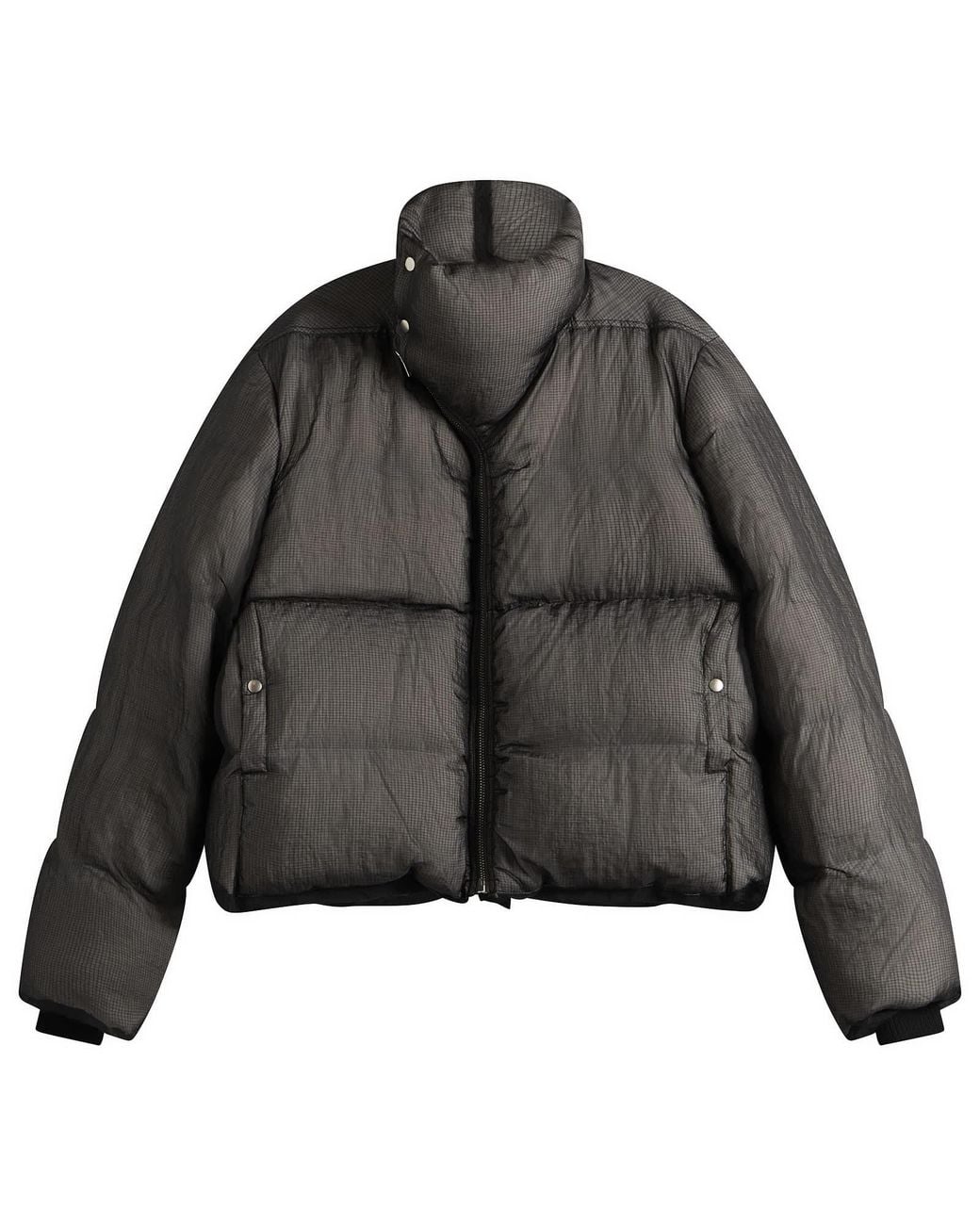 Rick Owens Black Ripstop Turtle Jacket for men