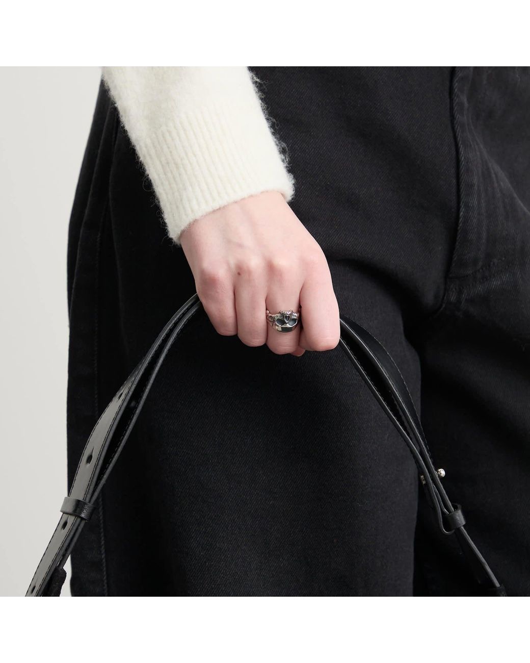 Frederick Grove White Skull Ring