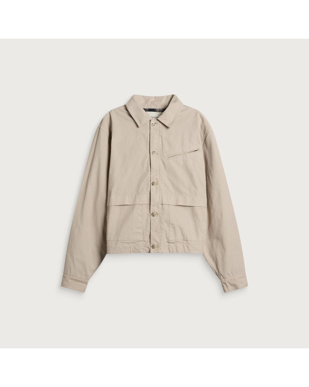 Entire studios Natural Hatch Cotton Jacket for men