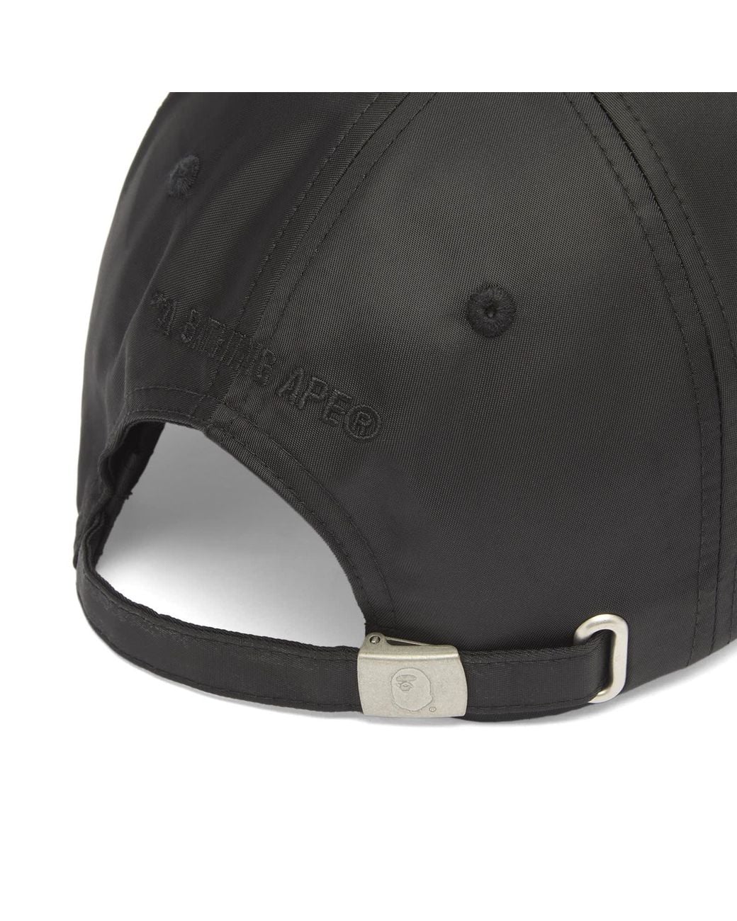 A Bathing Ape Black One Point Panel Cap for men
