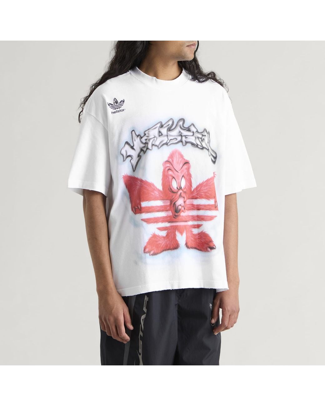 Adidas Red X Hellstar Graphic T-Shirt for men