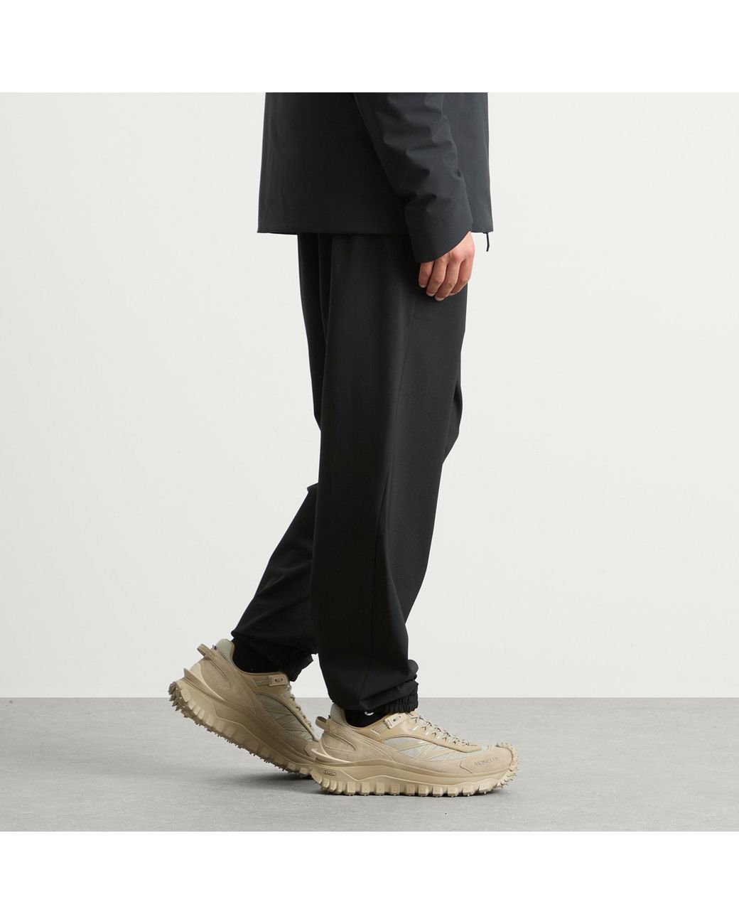 Moncler Black Soft Twill Tech Pant for men