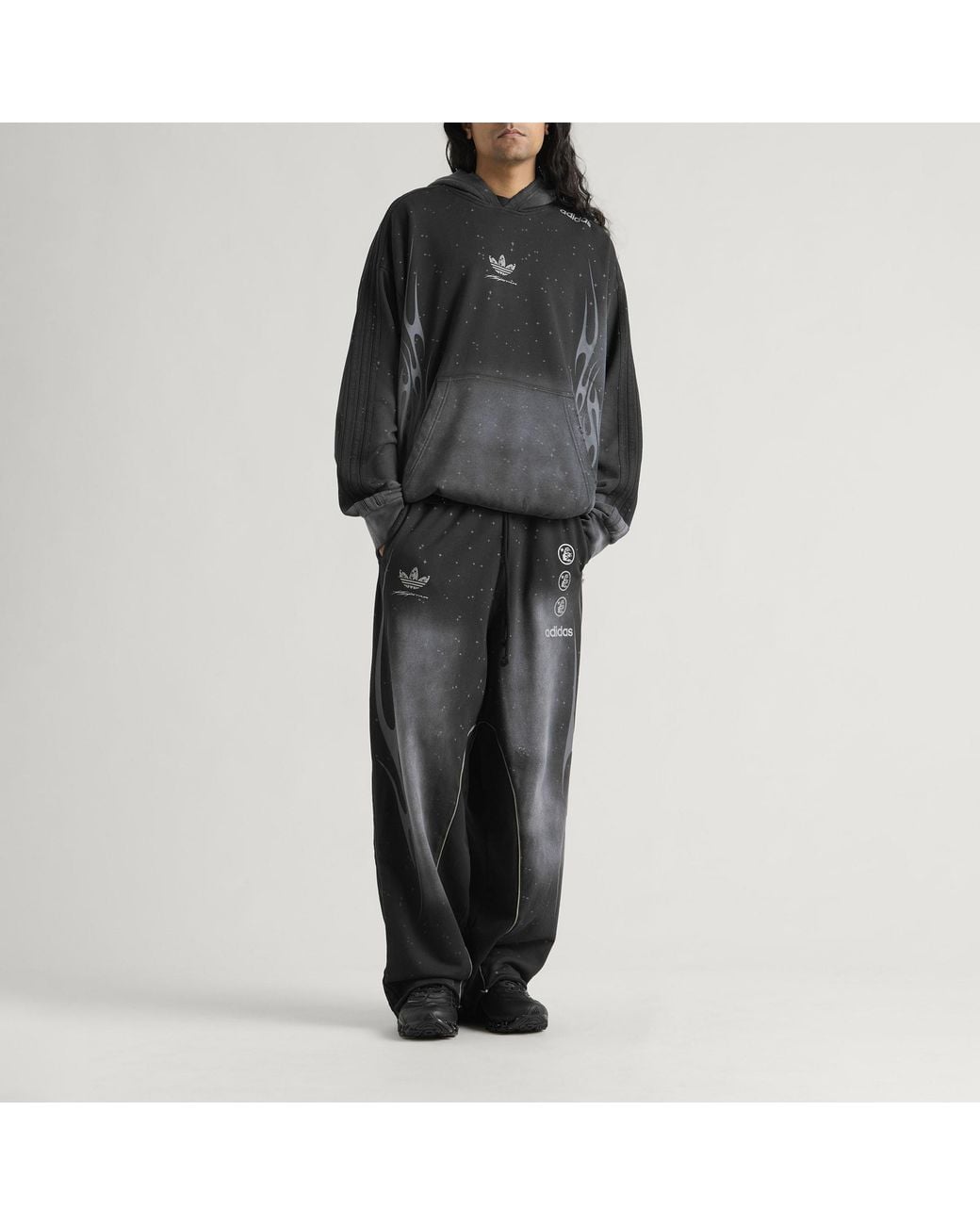 Adidas Black X Hellstar Hoodie for men