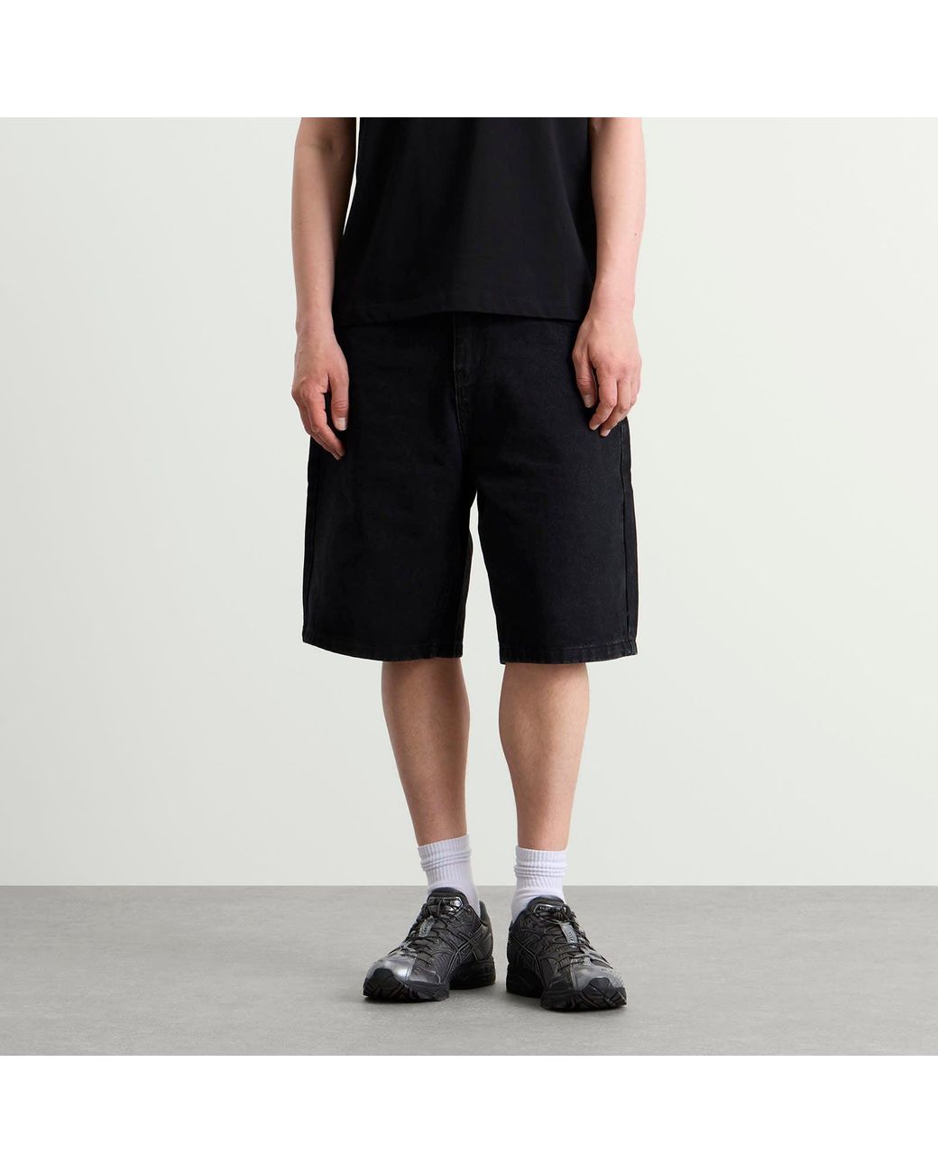 Butter Goods Baggy Denim Shorts in Black for Men | Lyst