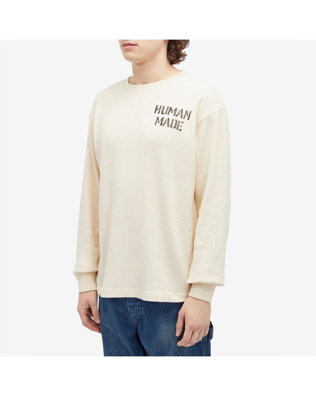 Human Made Thermal L⁄S T-Shirt in White for Men | Lyst UK HUMAN