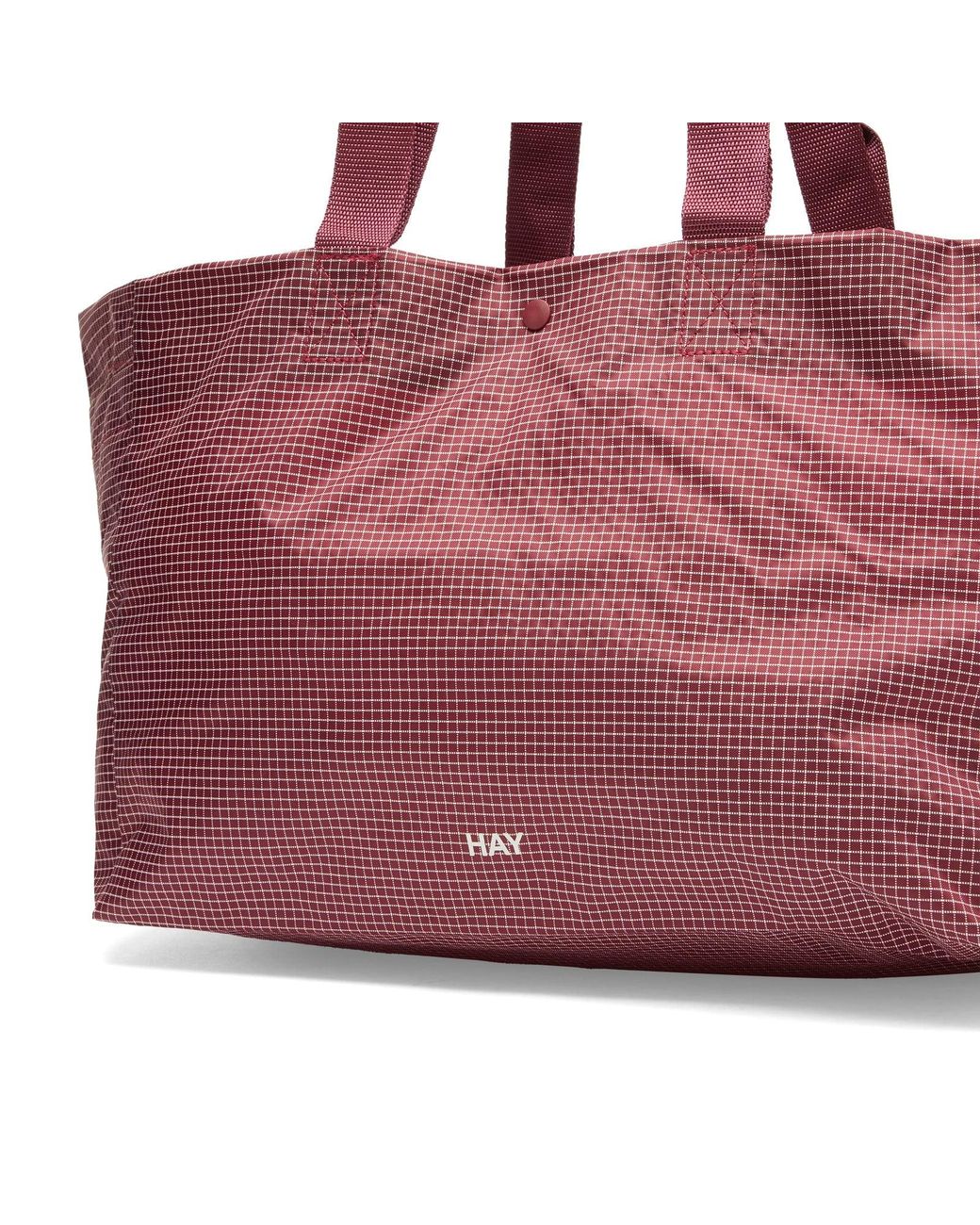 Hay Purple Grid Weekend Bag