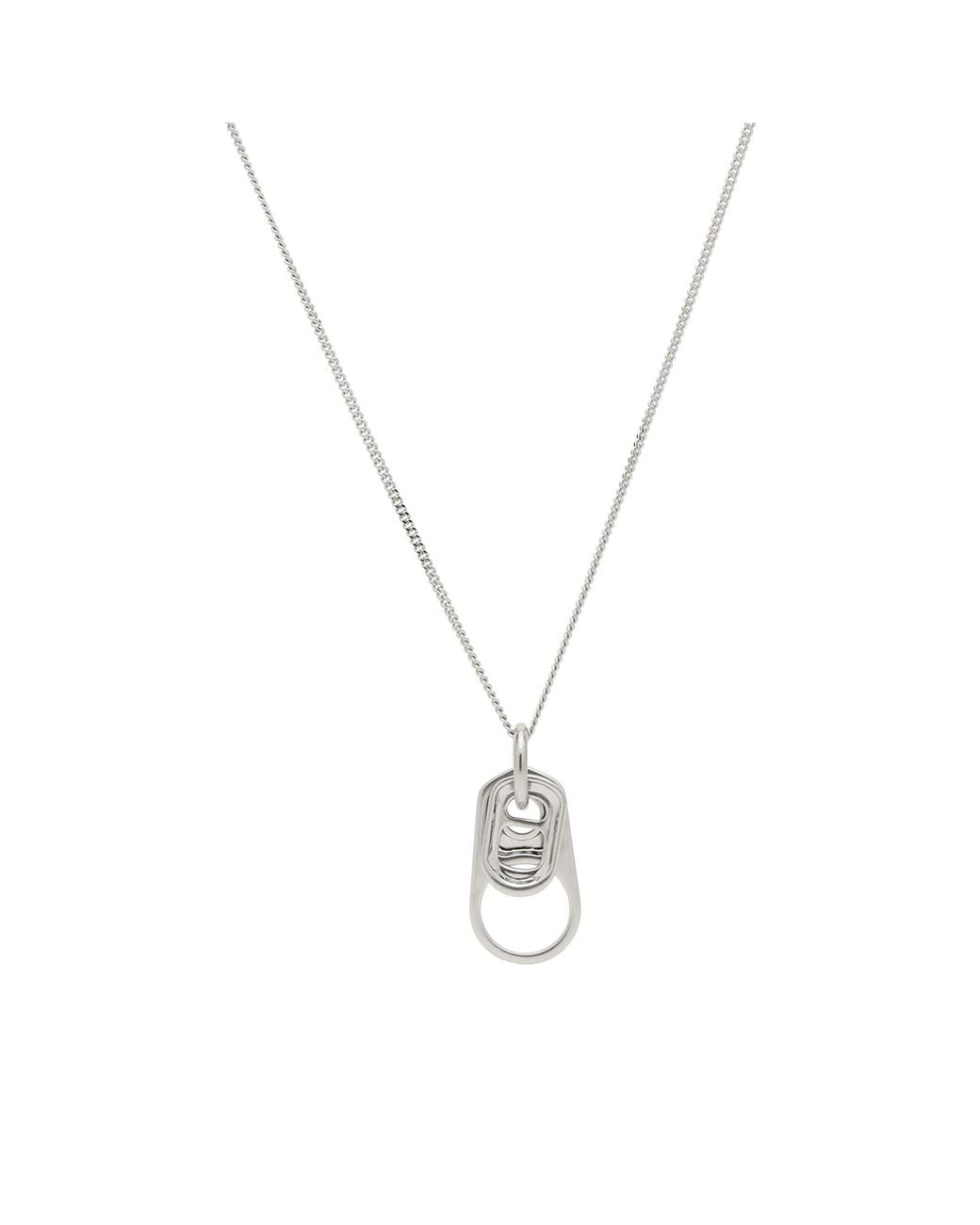 Maison Margiela Metallic Mm6 Bottle Top Necklace for men