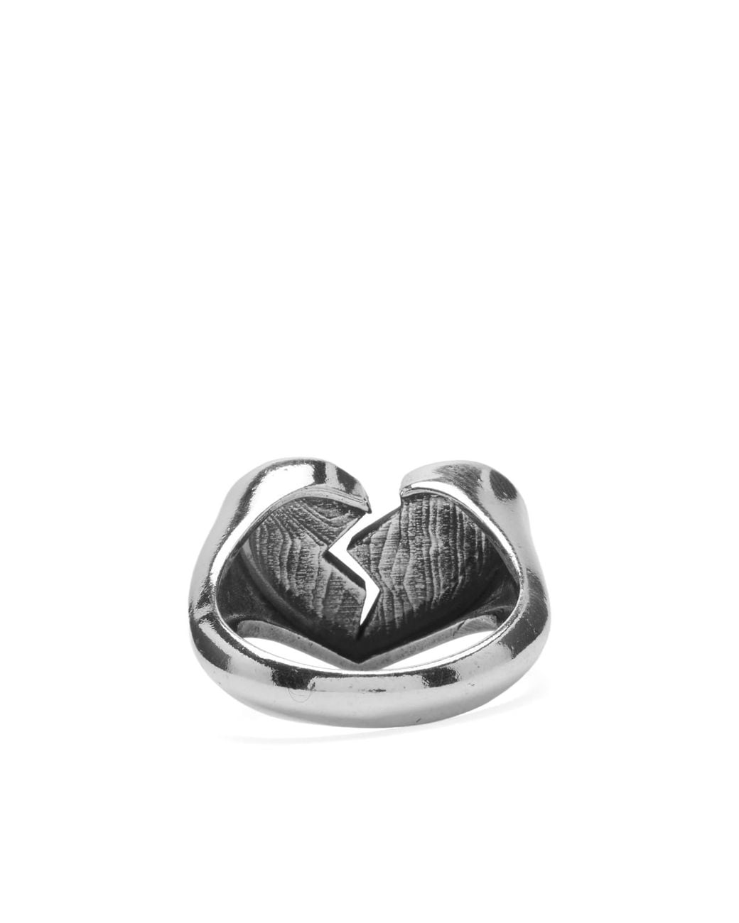 Twojeys Metallic Broken Heart Ring