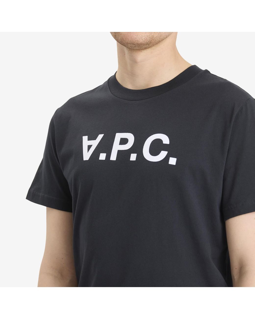 A.P.C. Blue Vpc Logo T-Shirt for men