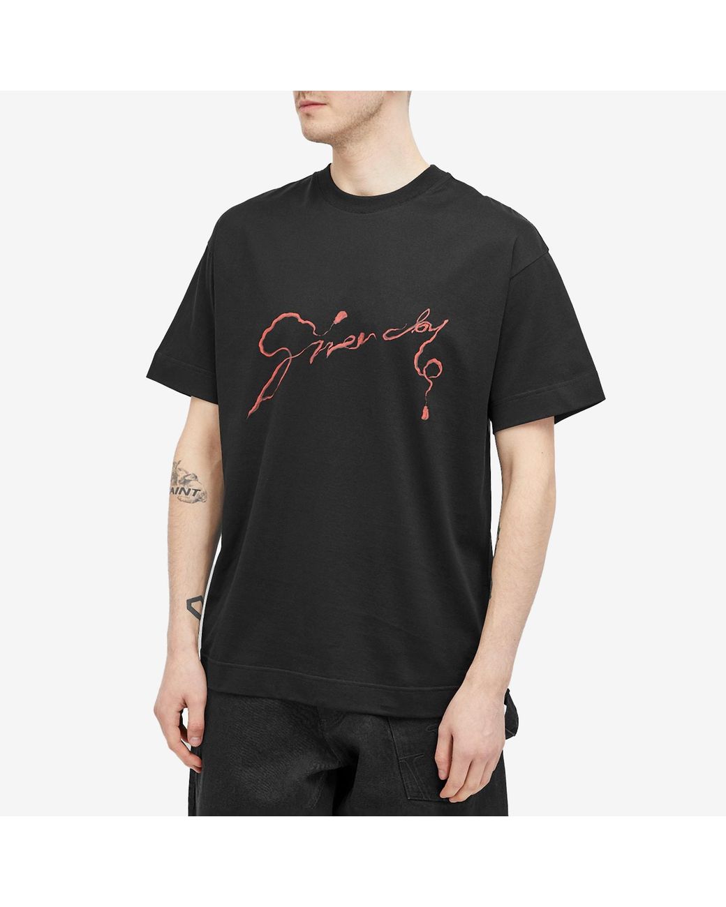 ★人気★【Givenchy】SNAKE CNY BACK LOGO REGULAR FIT T-SHIRT givenchy-Black-Snake-Cny-Back-