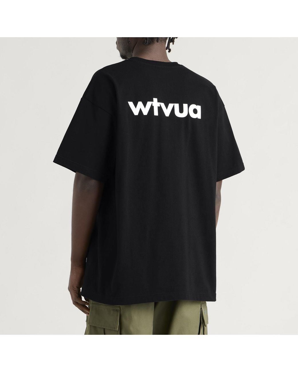 (w)taps Black Wtvua Short Sleeve T-Shirt for men