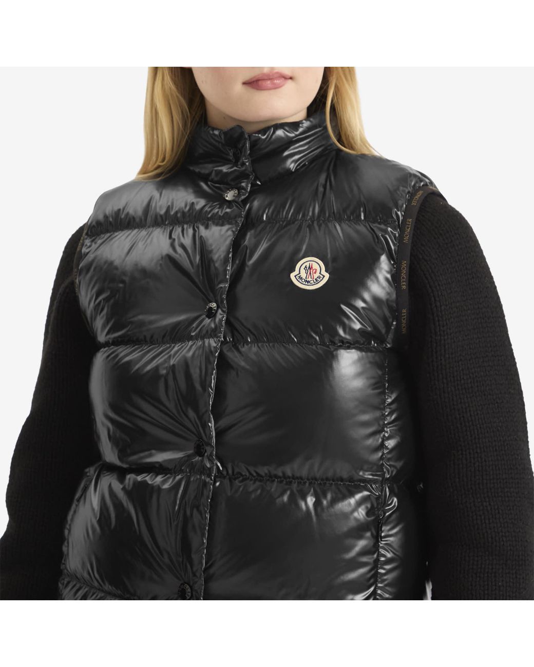 Moncler Black Badia Puffer Vest Jacket