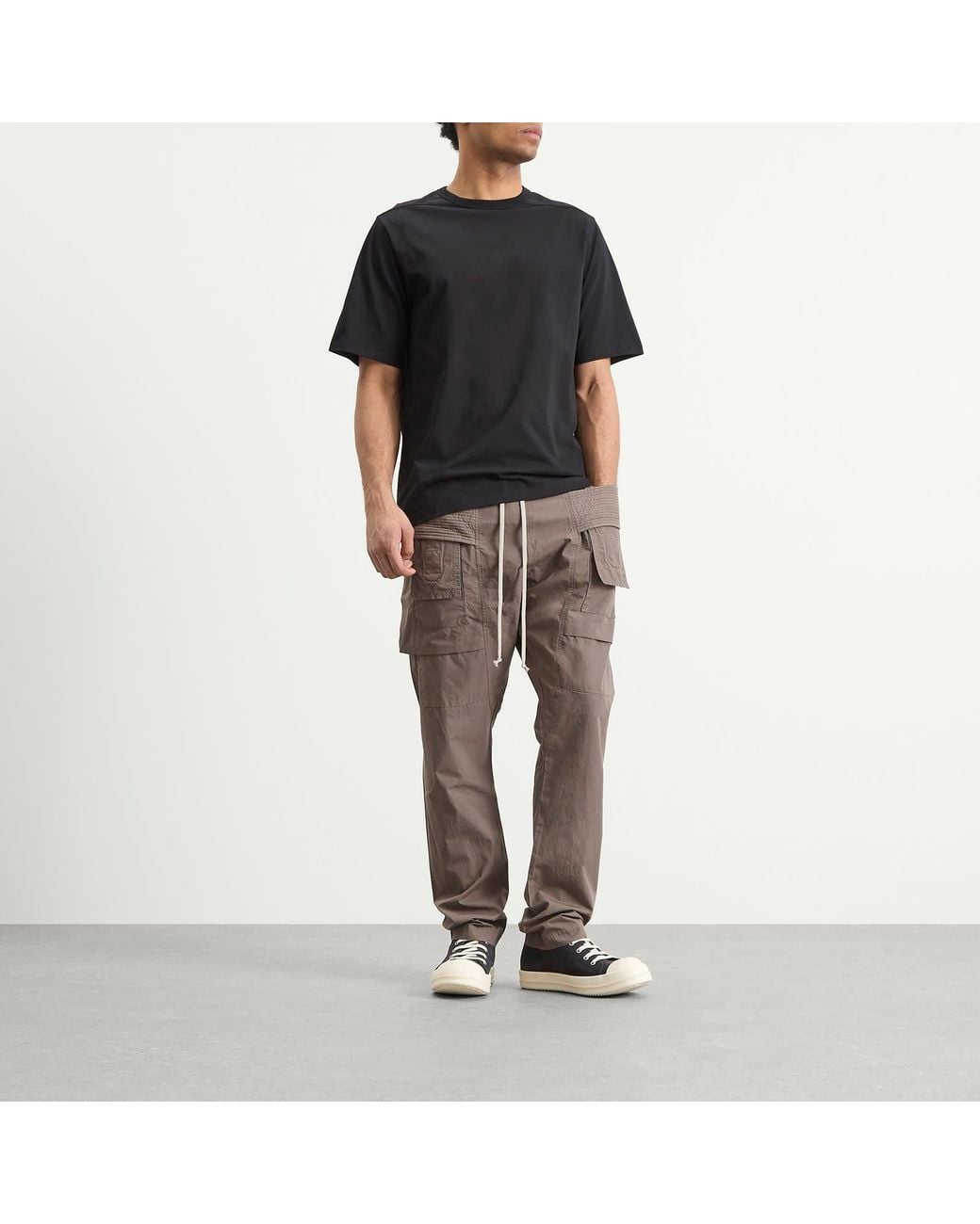 Rick Owens Gray Creatch Cargo Drawstring for men