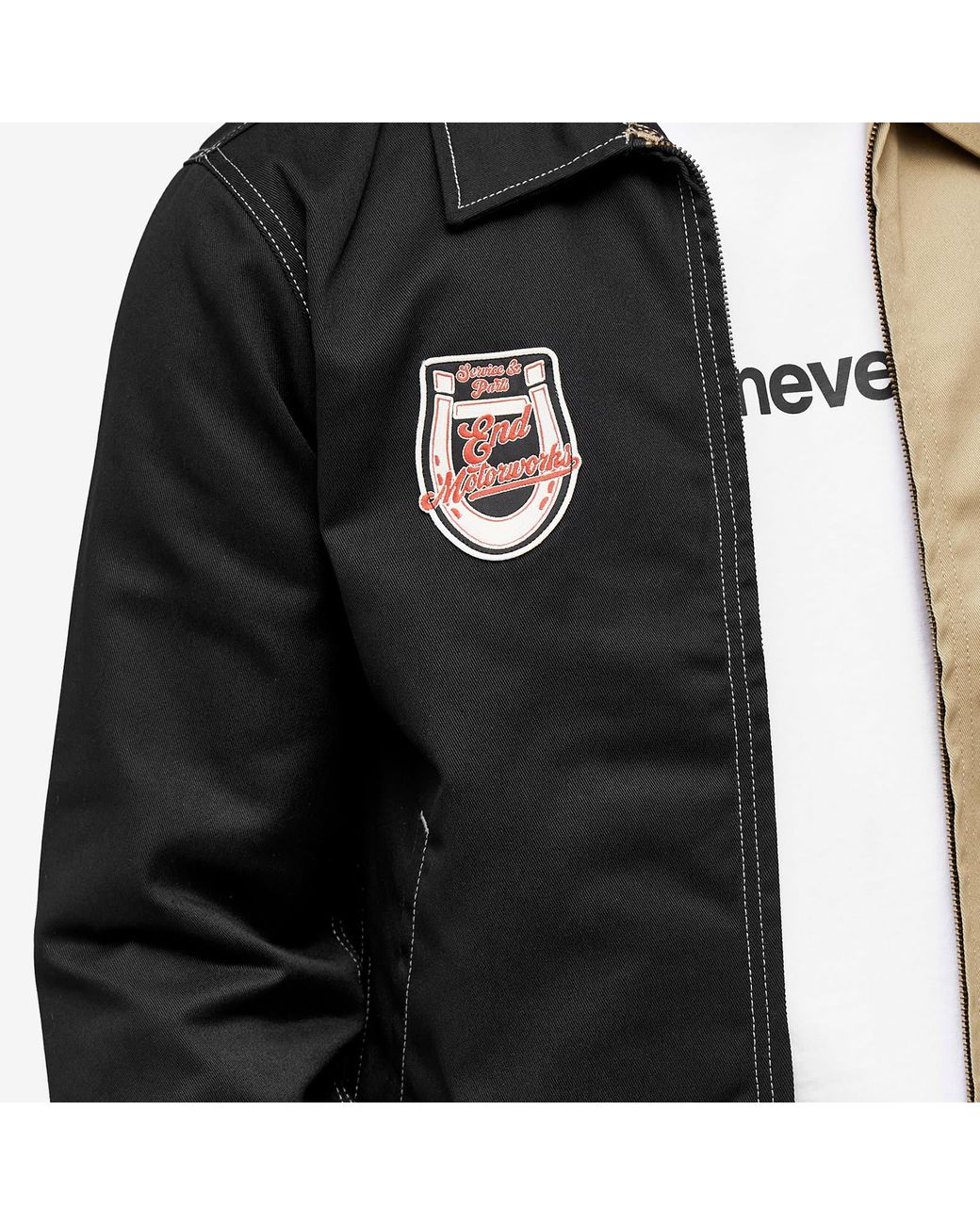 Dickies End. X 'Motorworks' Eisenhower Jacket in Black for Men