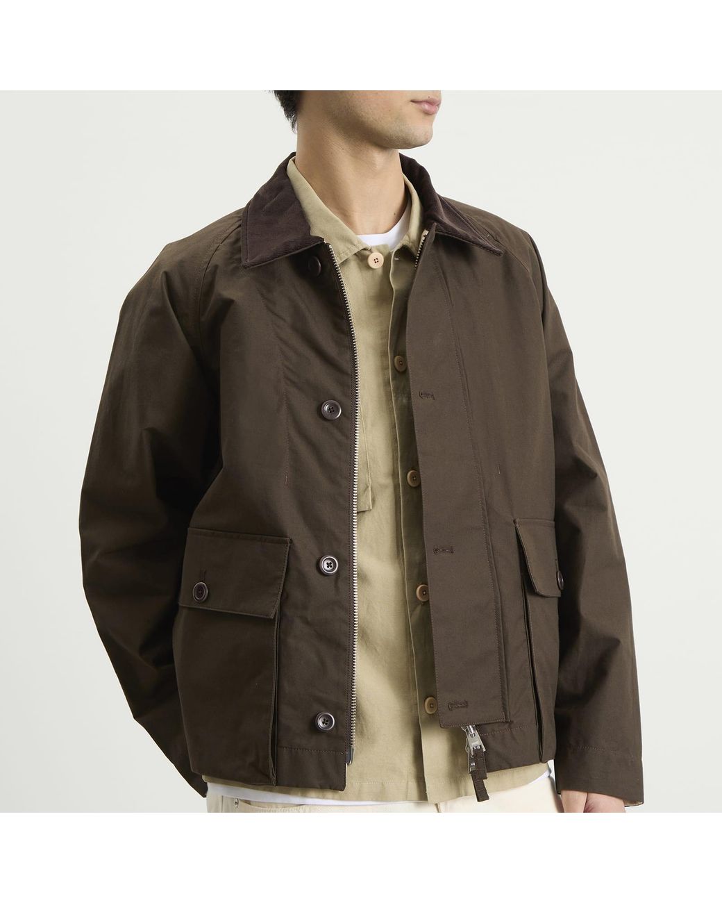 Norse Projects Green Holmen Wax Jacket for men