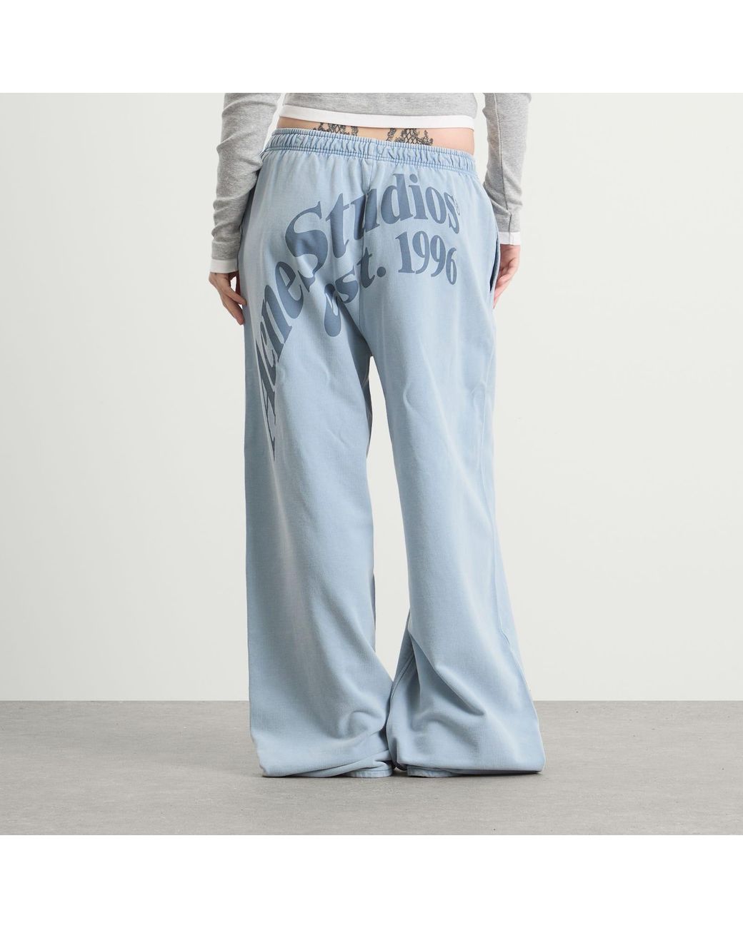 Acne Blue Felin Washed Wide Joggers