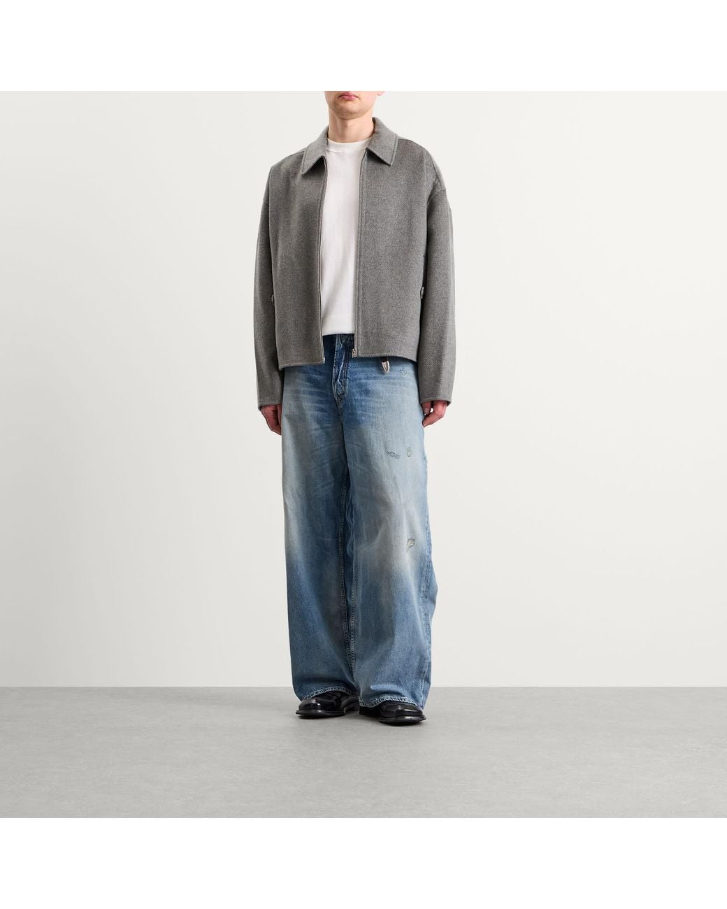 Acne Gray Wool Cashmere Jacket
