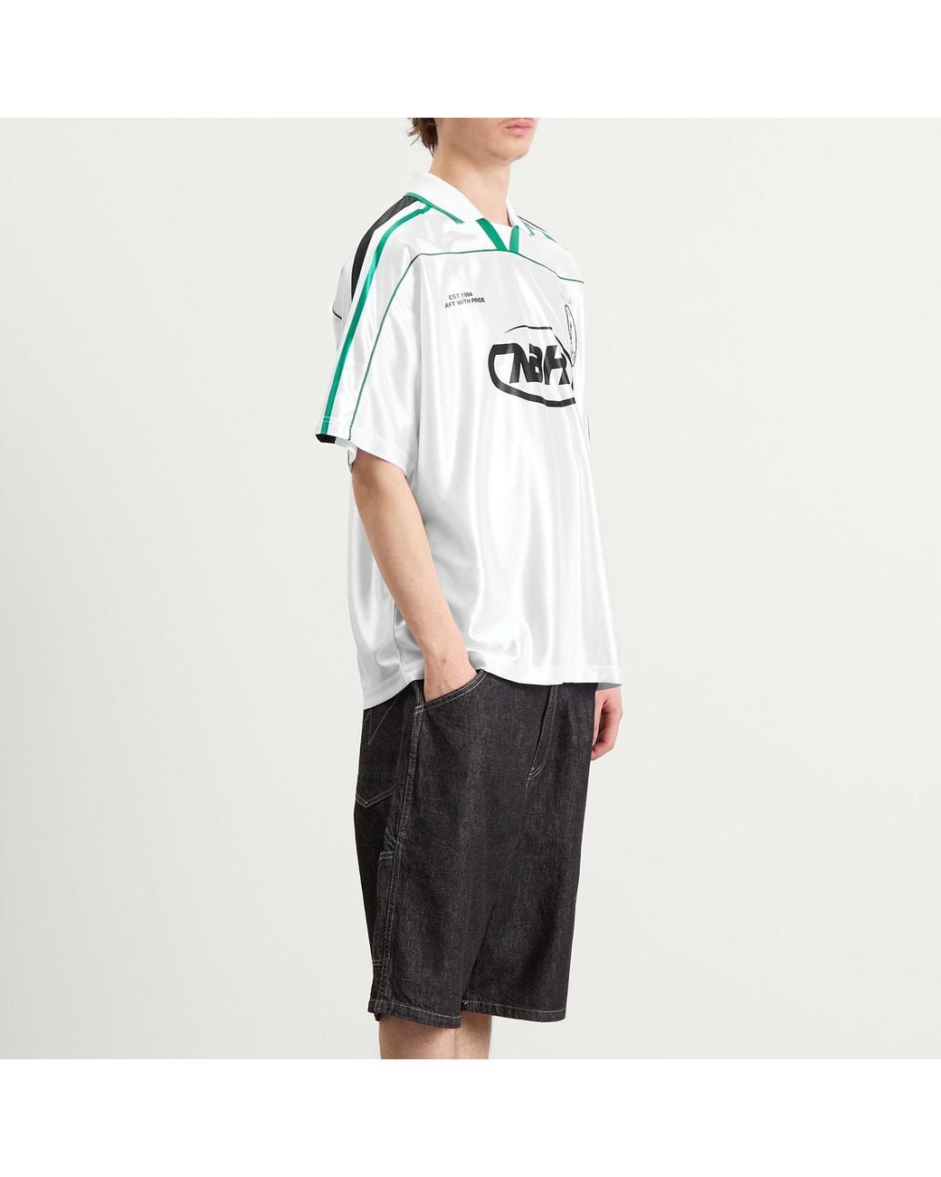 Neighborhood White Game Shirt for men