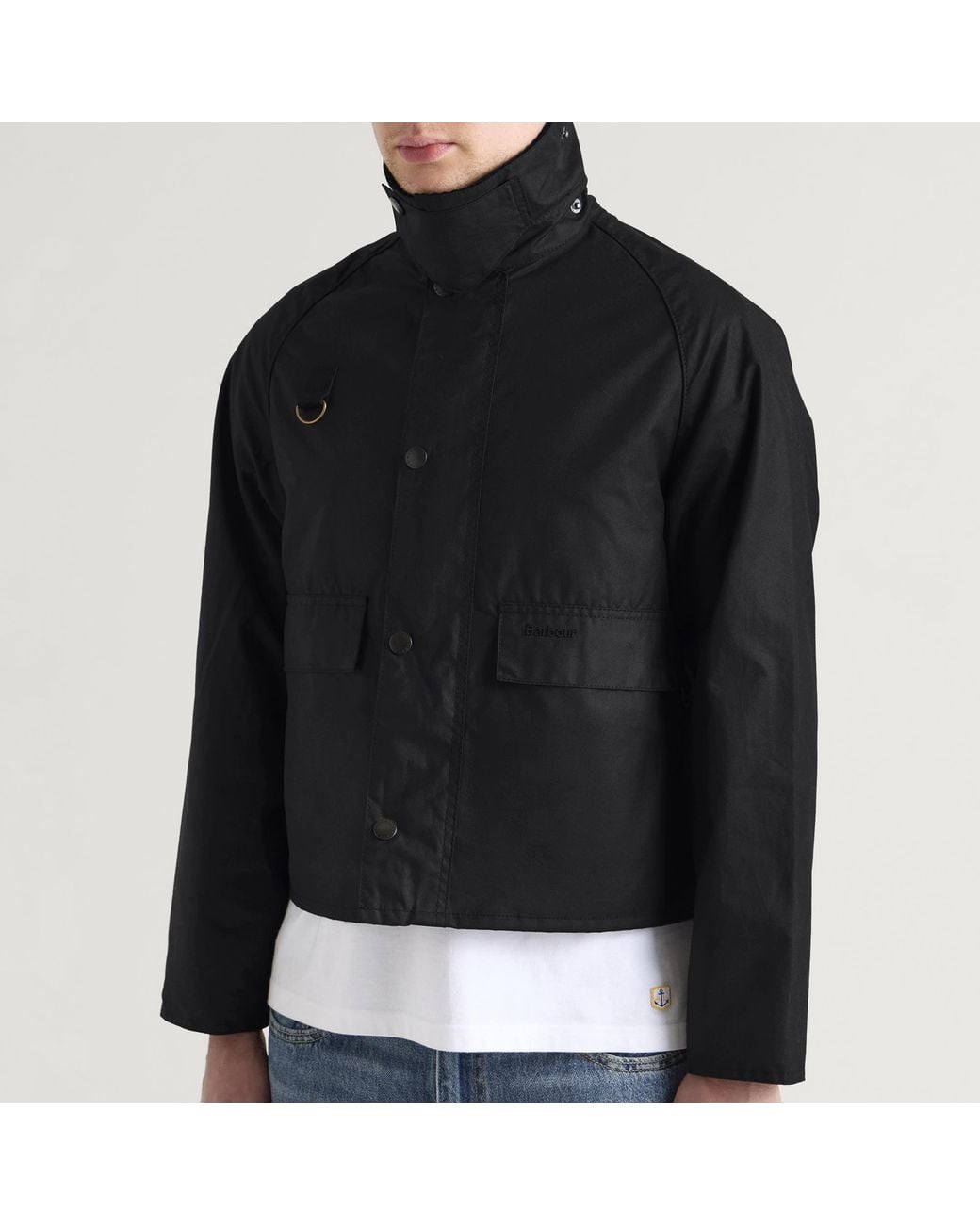 Barbour Black Sl Spey Wax Jacket for men