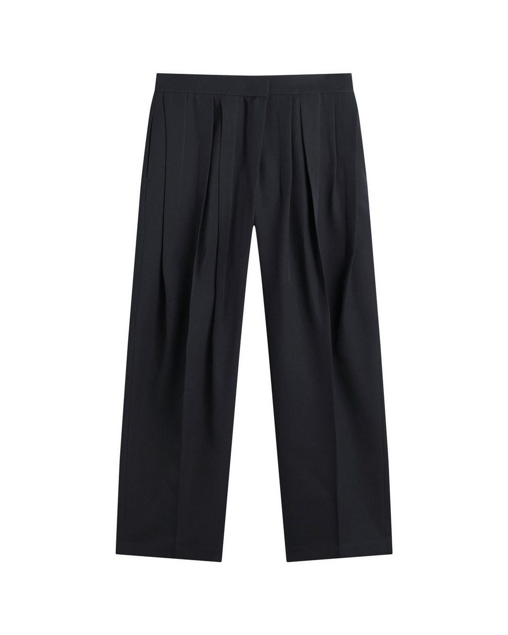 Jil Sander Blue Pleated Trousers