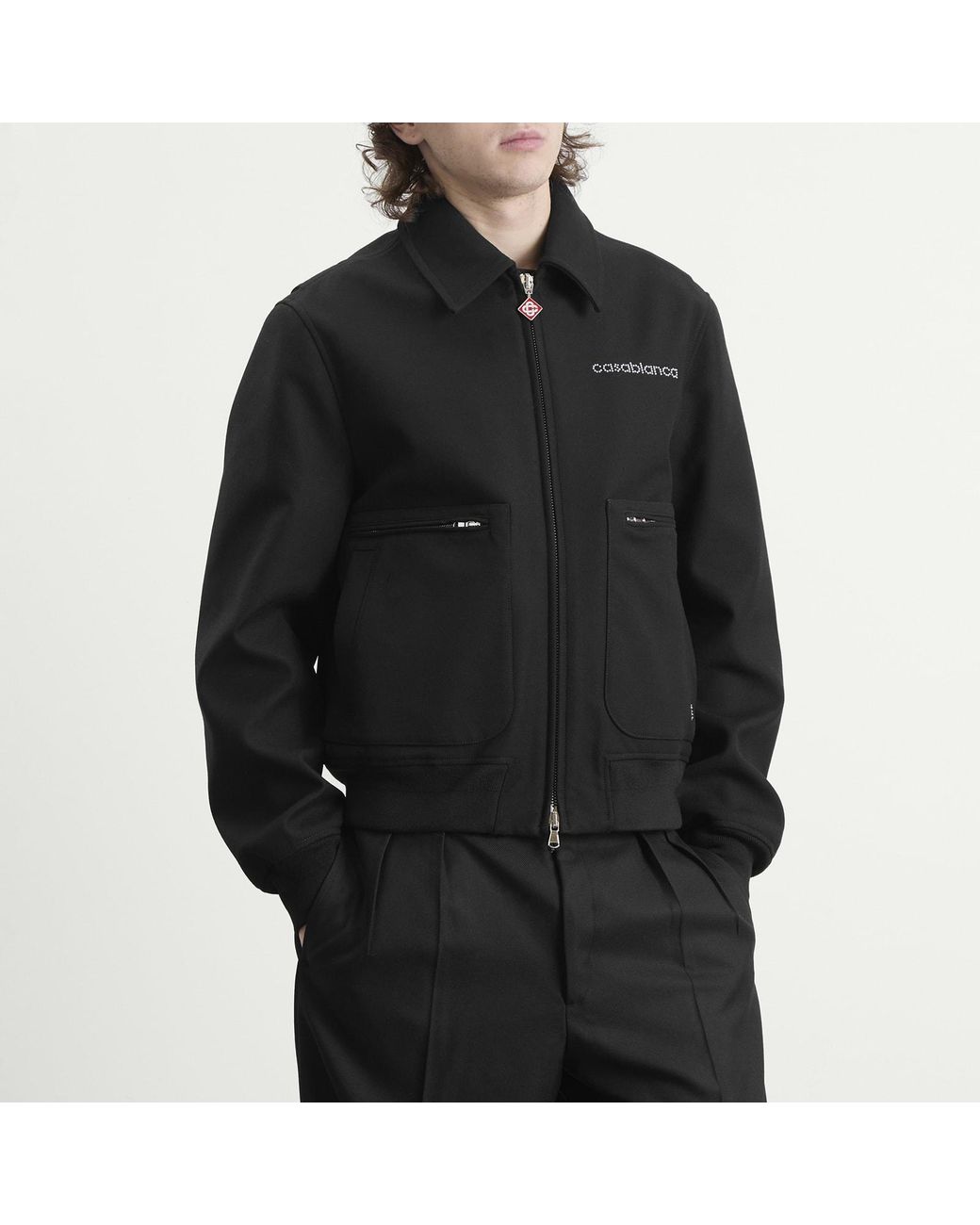 Casablanca Black Wool Blouson for men