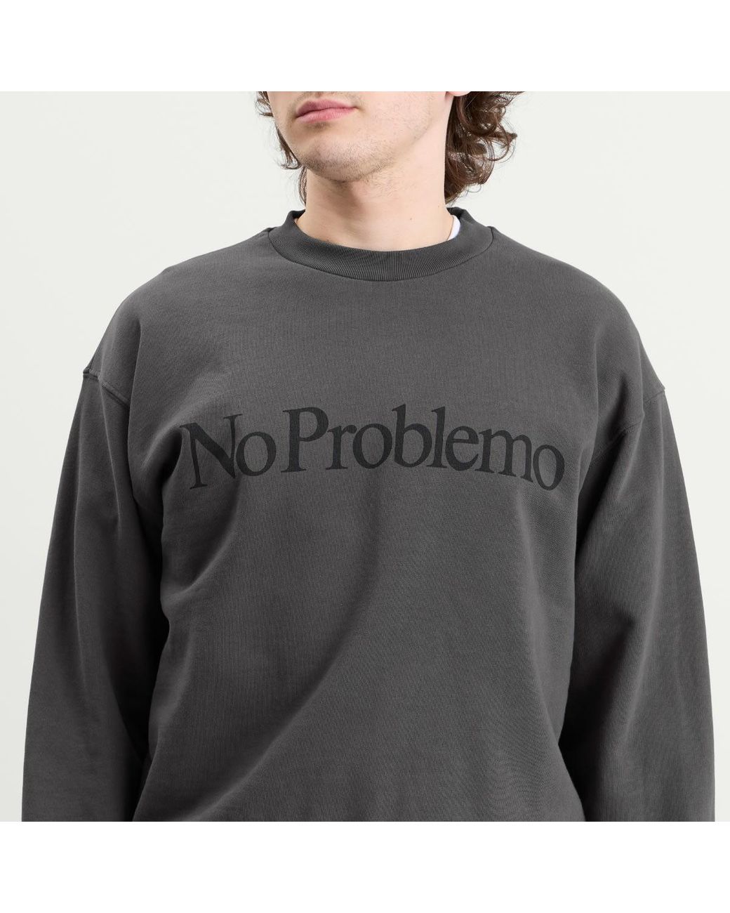 No Problemo Gray Sweatshirt for men