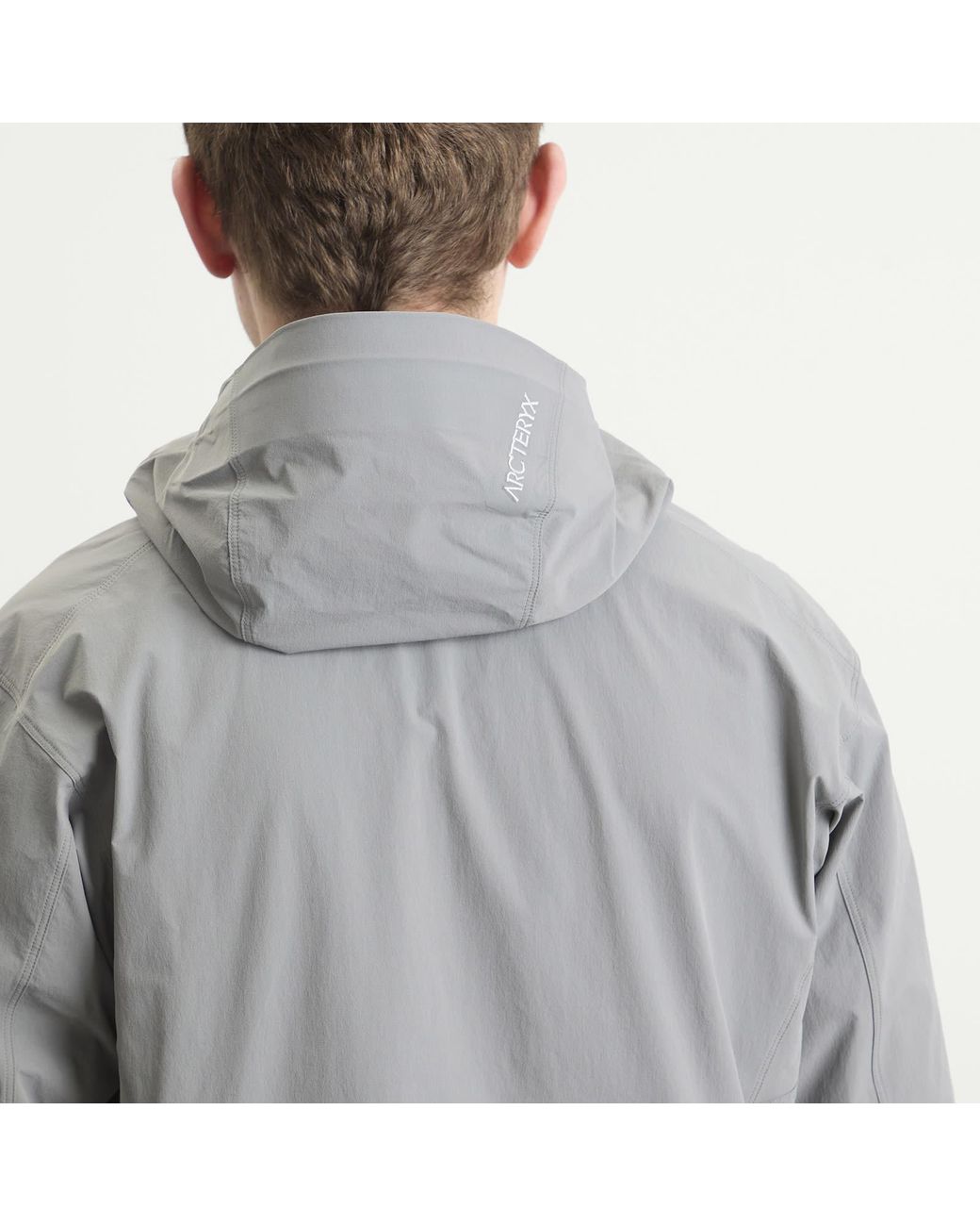 Arc'teryx Gray Gamma Lightweight Hooded Jacket for men