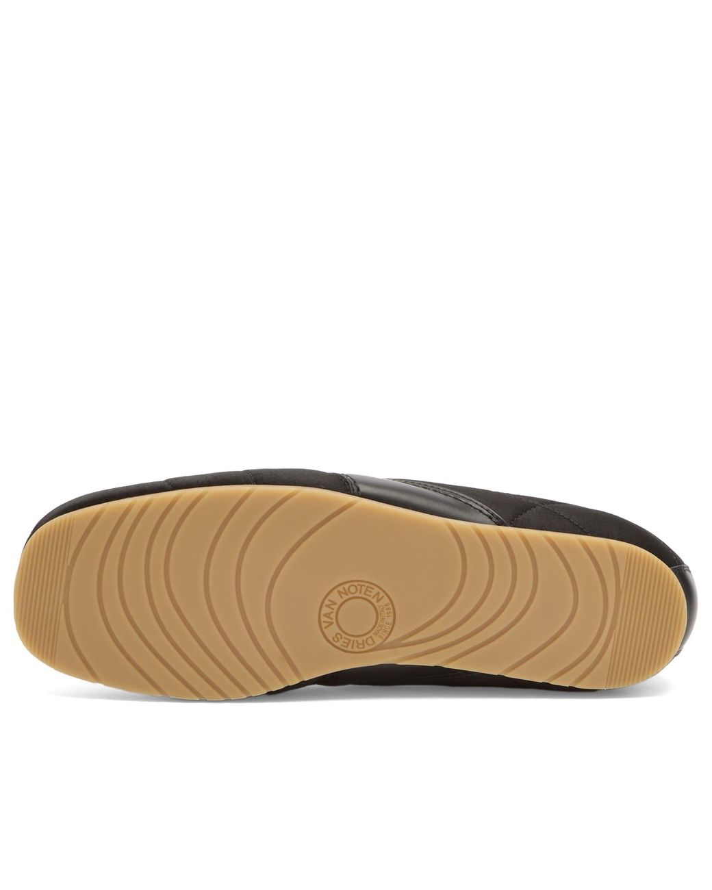 Dries Van Noten Black Leather & Suede Sneaker for men