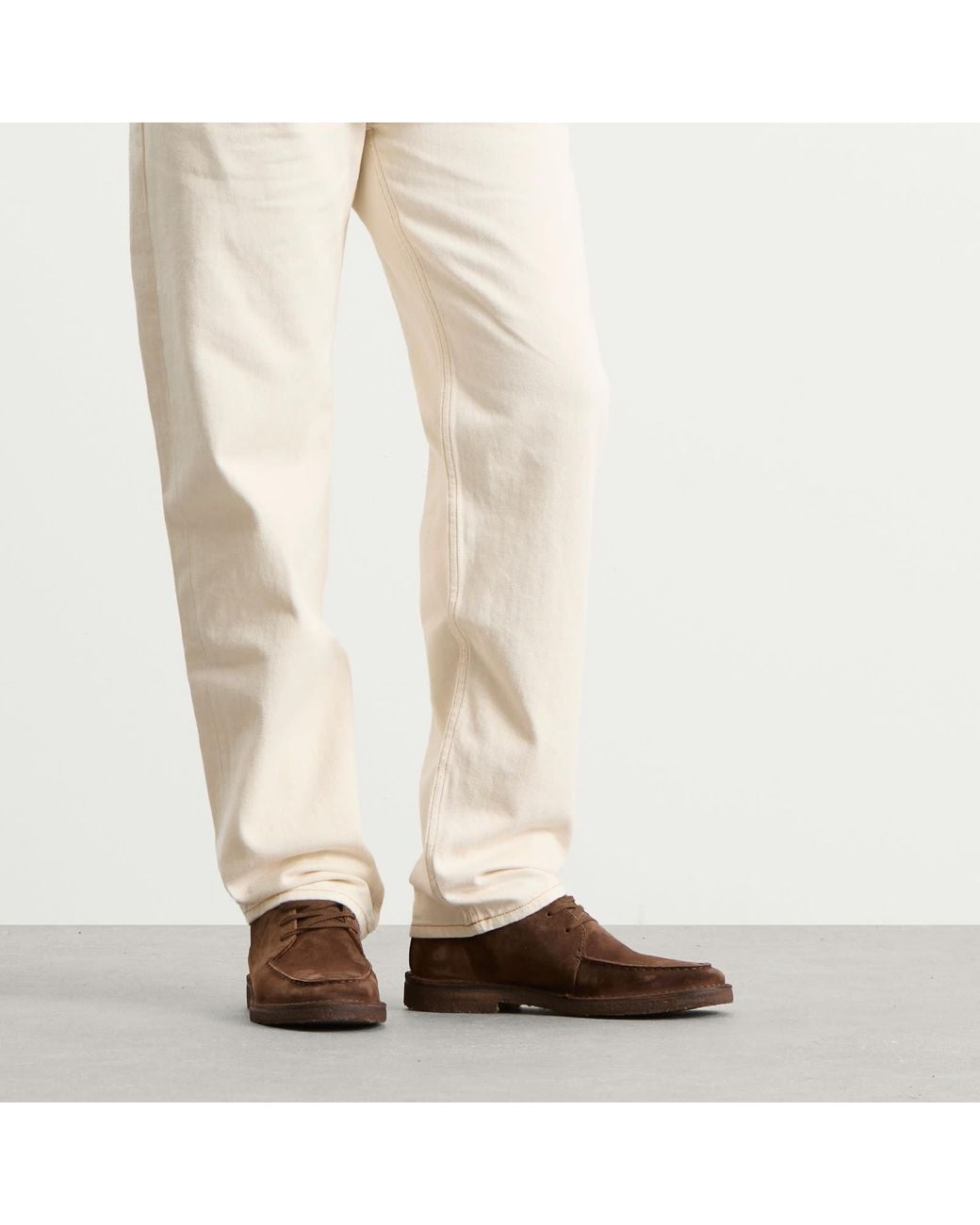 Drake's Brown Crosby Moc Toe Chukka Boots for men