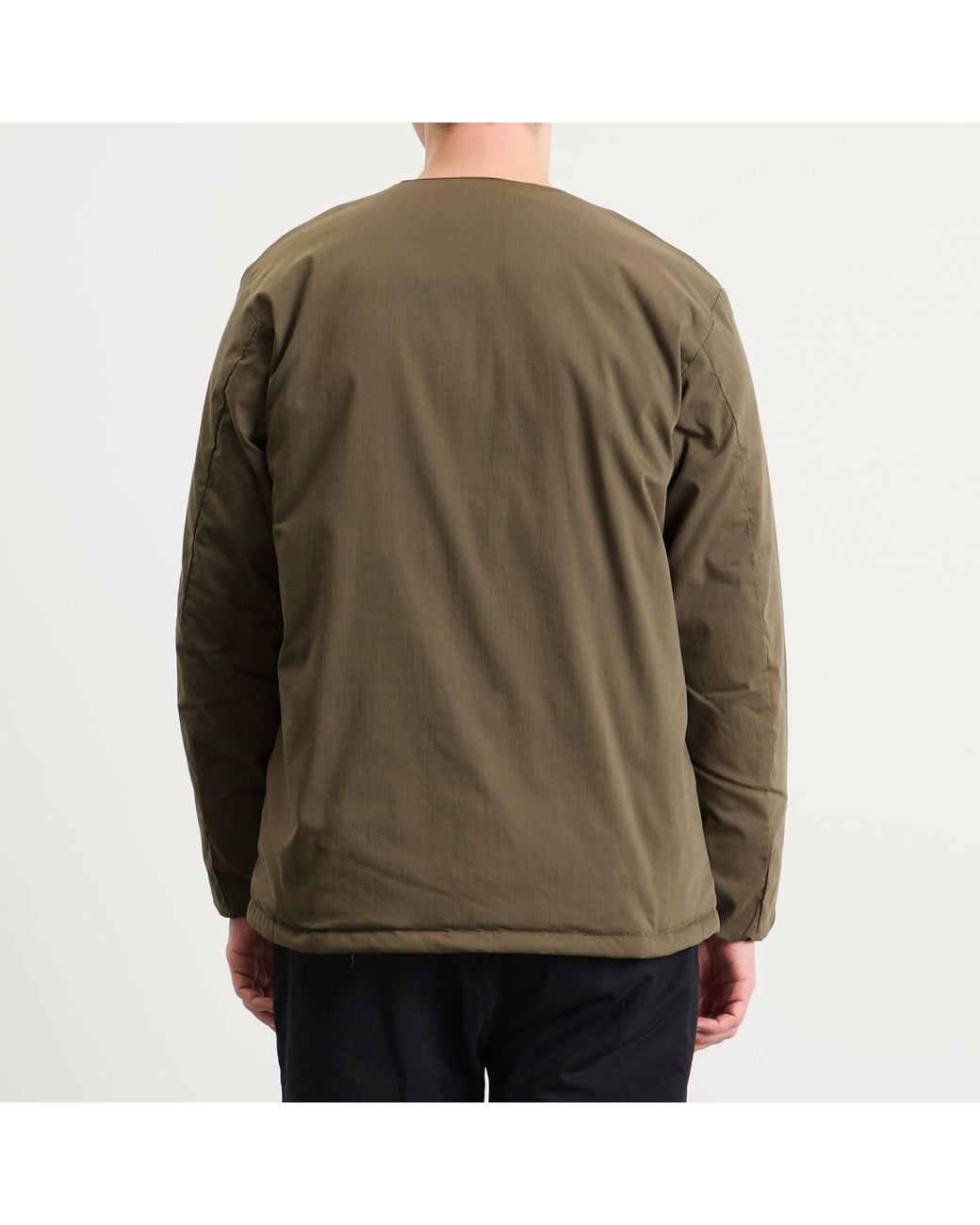NANGA Green Hinoc Ripstop Inner Down Cardigan for men