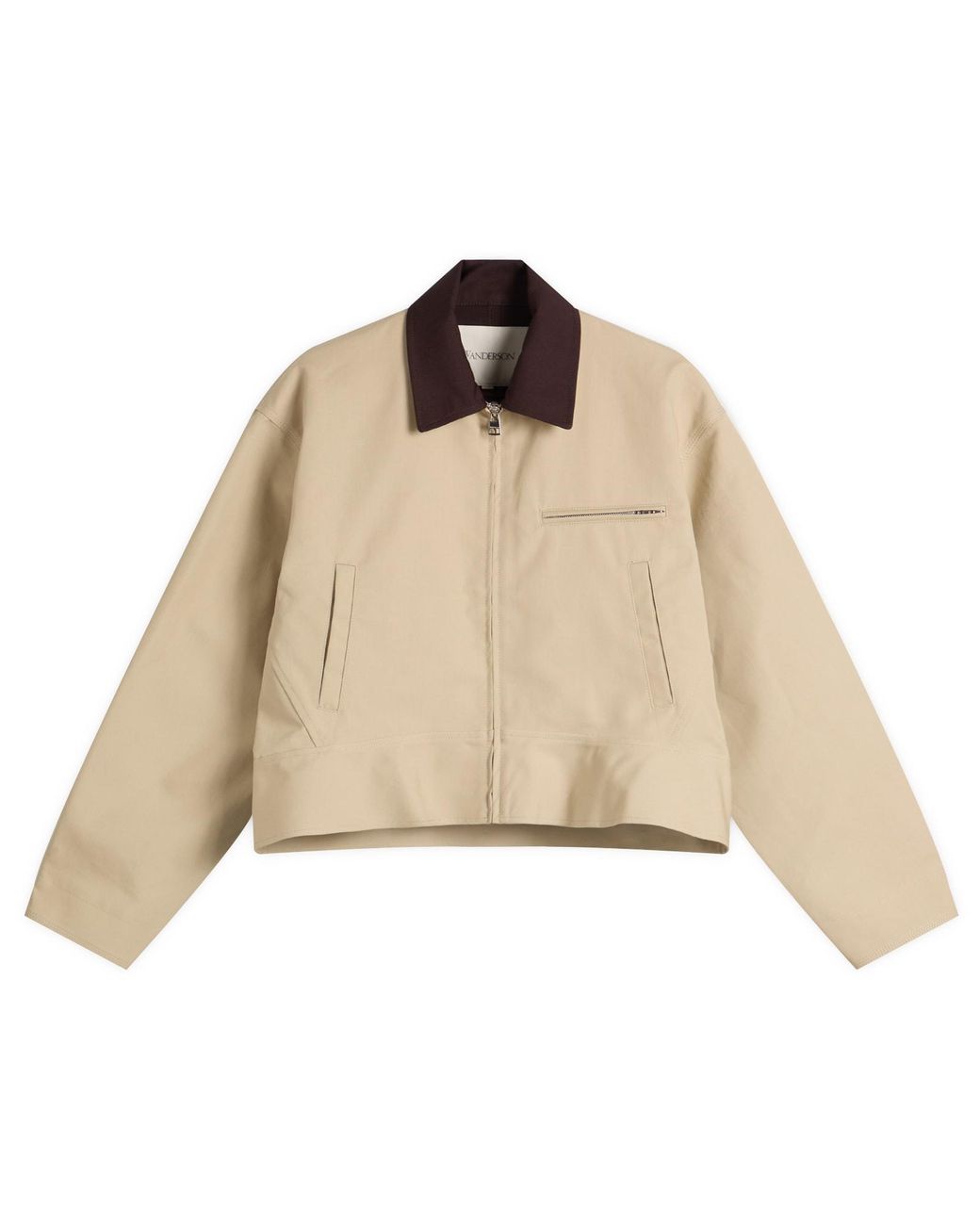 J.W. Anderson Natural Curved Hem Workwear Jacket