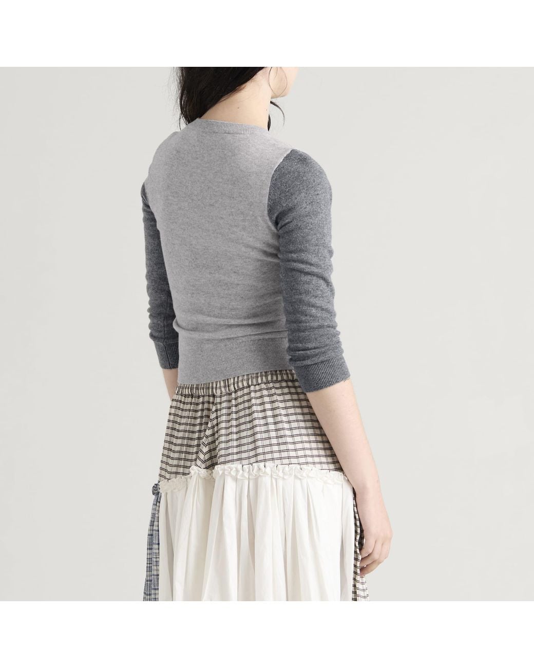 Peachy Den Gray Colourblock Cardigan