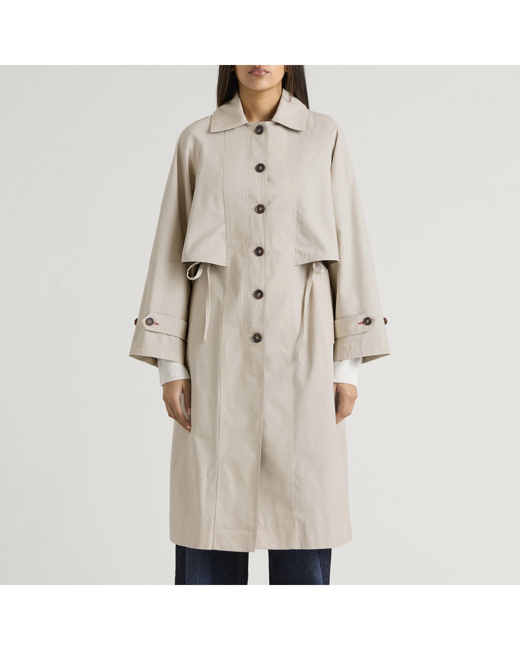 Damson Madder Natural Camille Trench Coat