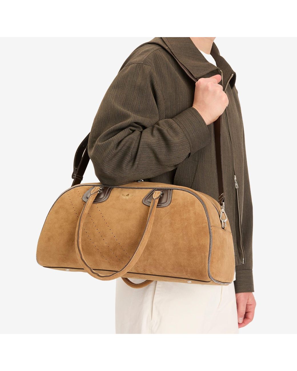 adidas X Wales Bonner Suede Bowling Bag in Brown | Lyst Canada