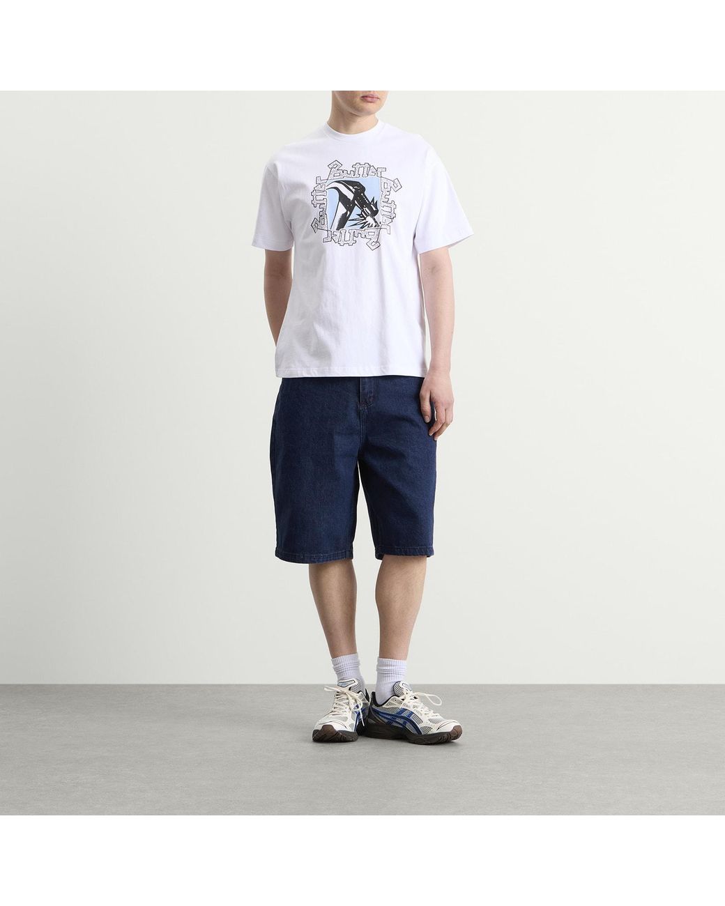 Butter Goods Blue Drummer Baggy Denim Shorts for men