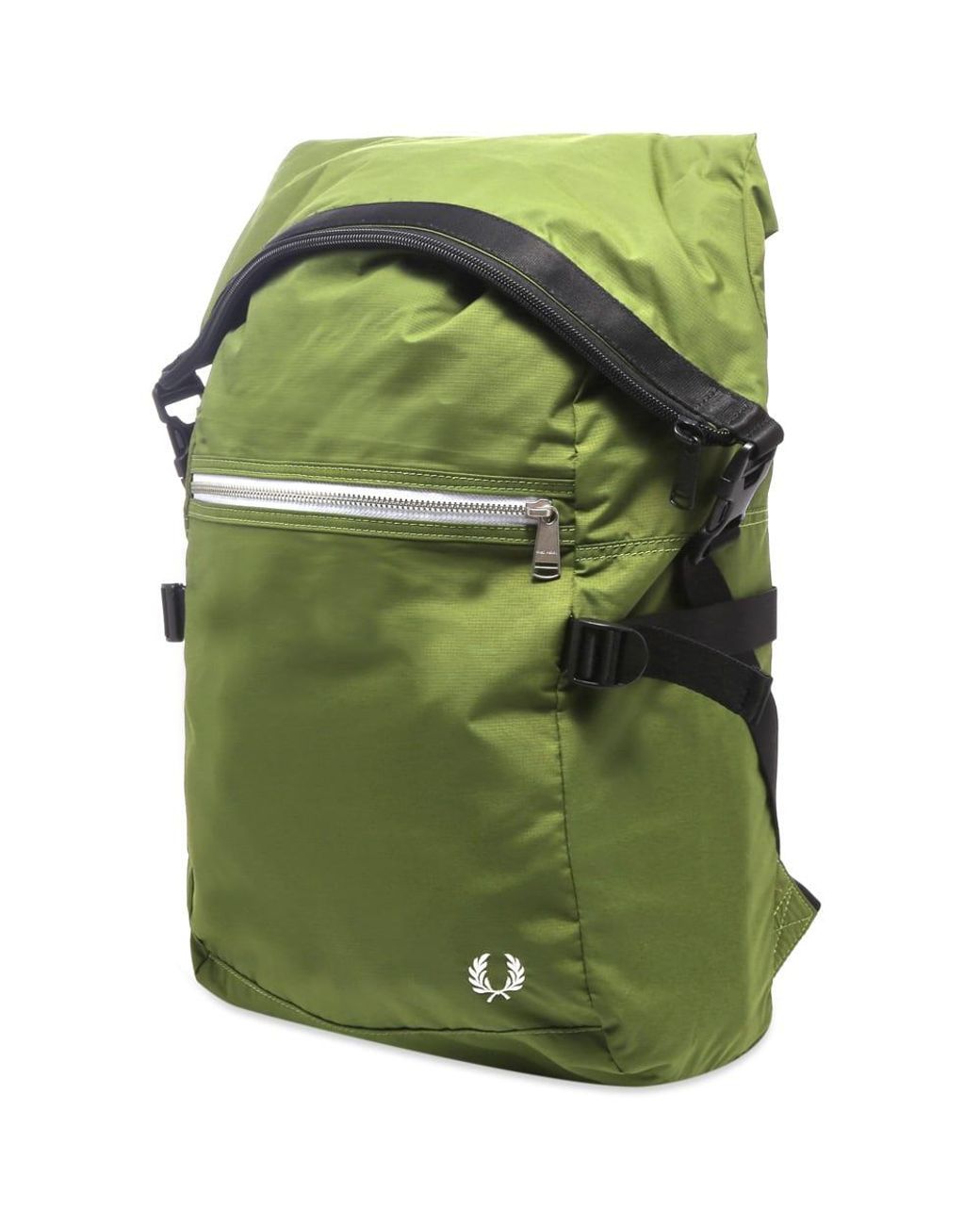 fred perry roll top backpack