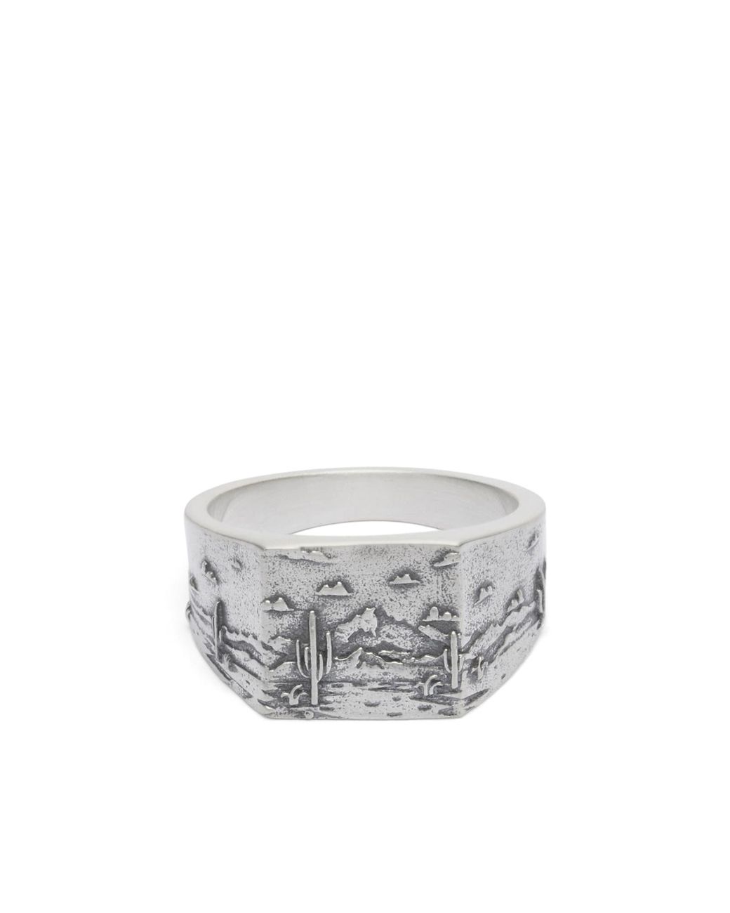 Serge Denimes Gray Outback Ring for men