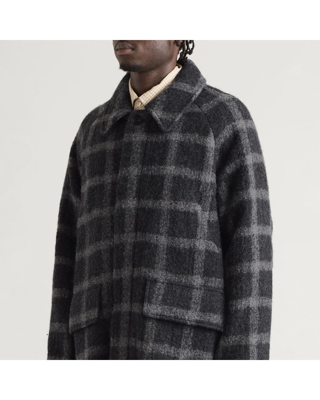 Ganter Black Long Coat for men