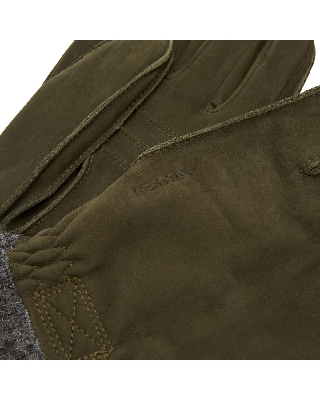 Hestra Green Joar Nubuck Gloves for men