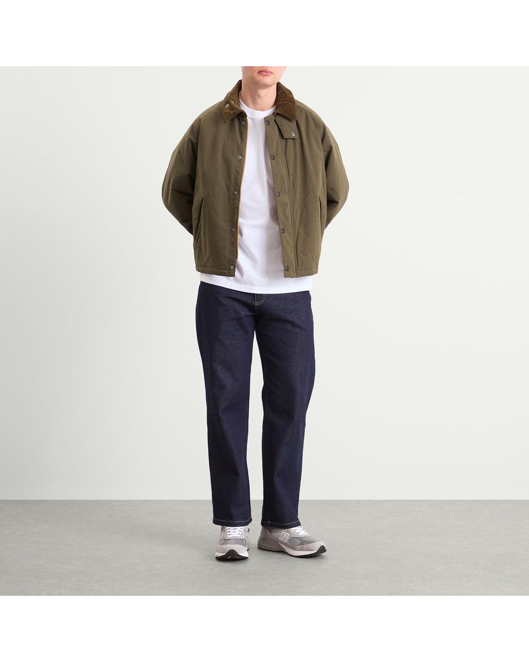 Barbour Padded Transport Jacket in Green for Men | Lyst
