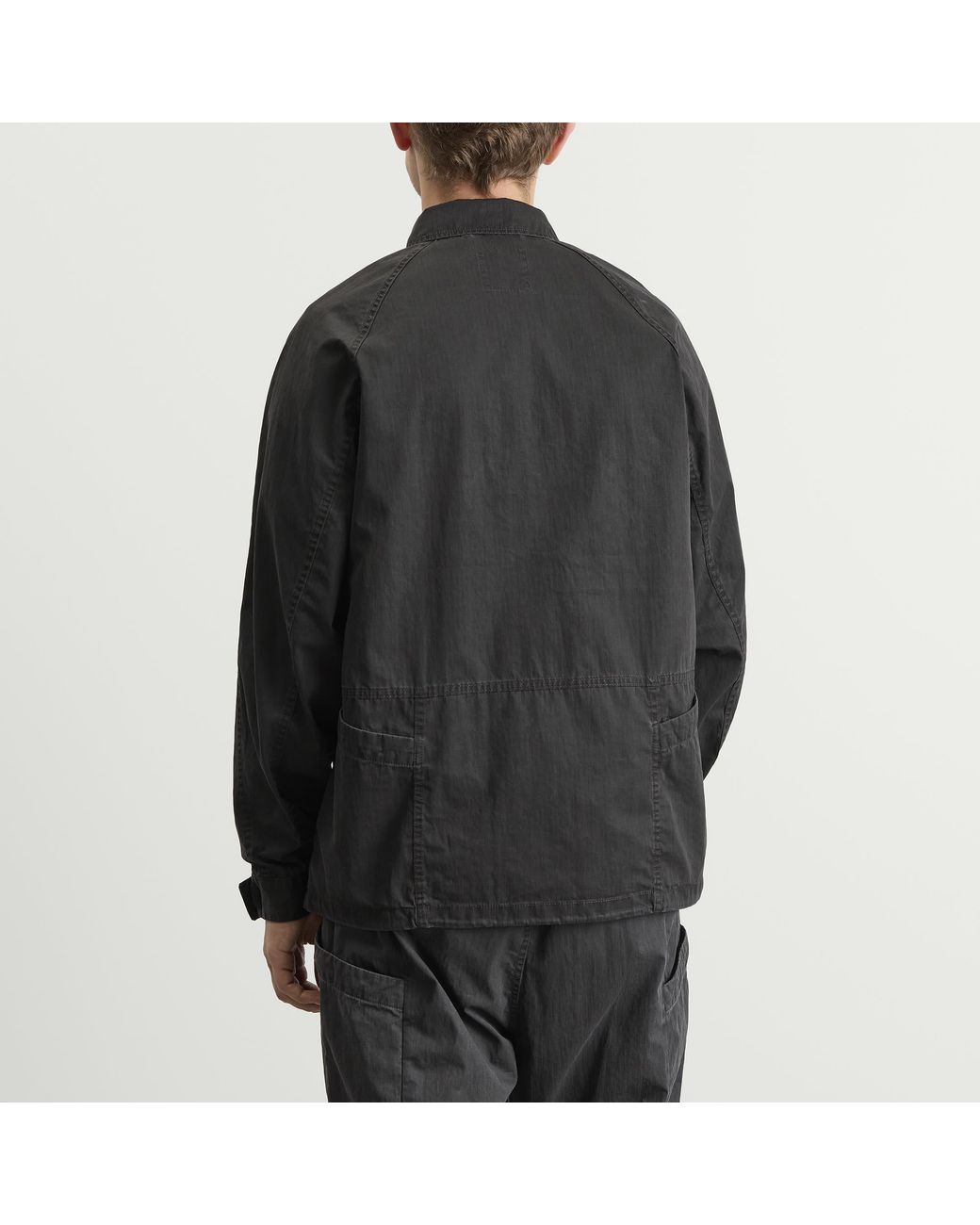 Snow Peak Black Pigment Washed Jacket for men