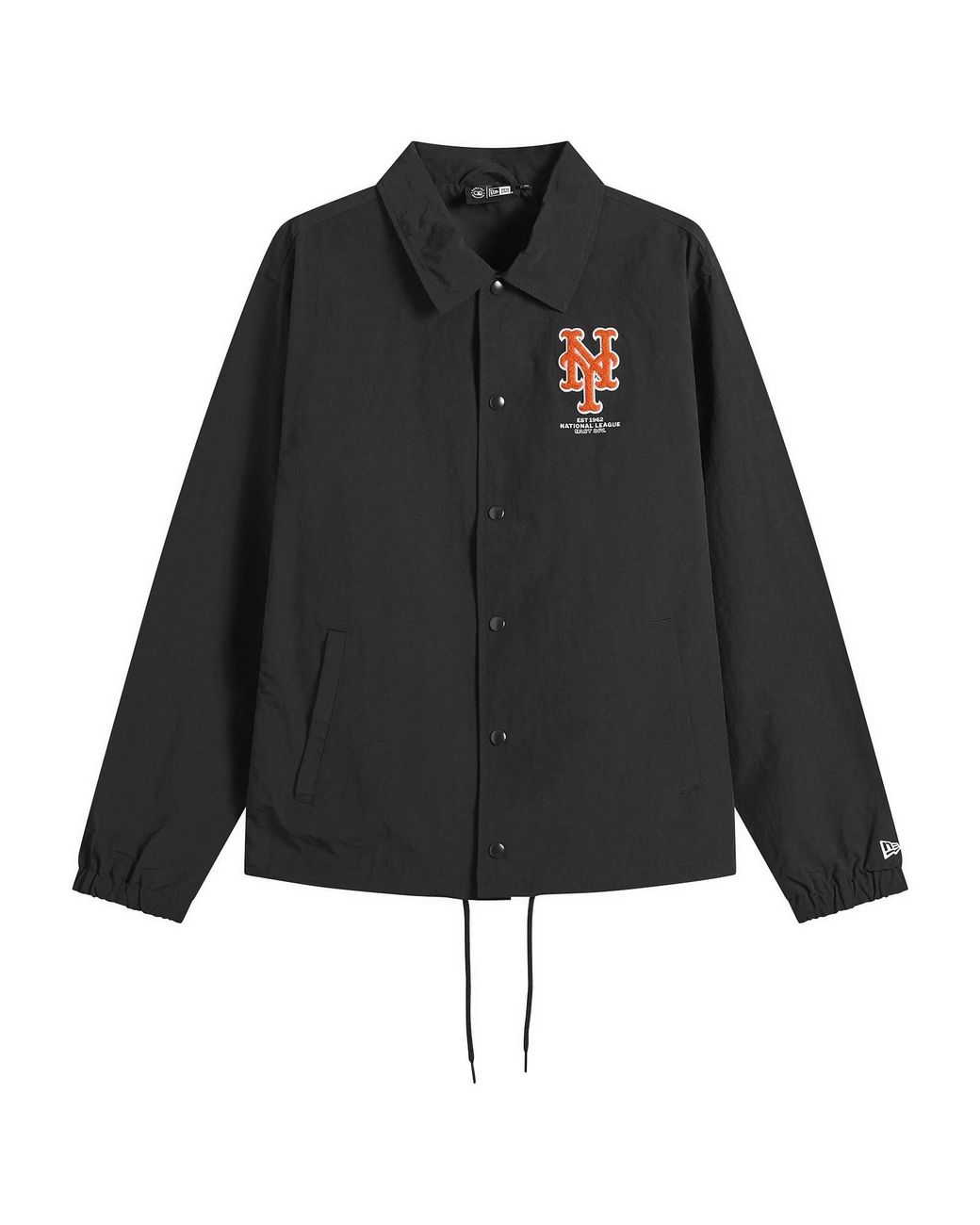 KTZ Black Mlb New York Mets Coaches Jacket for men