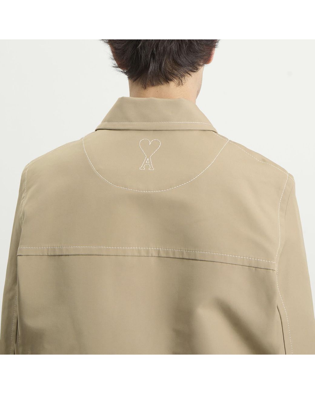 AMI Natural Zipped Jacket for men